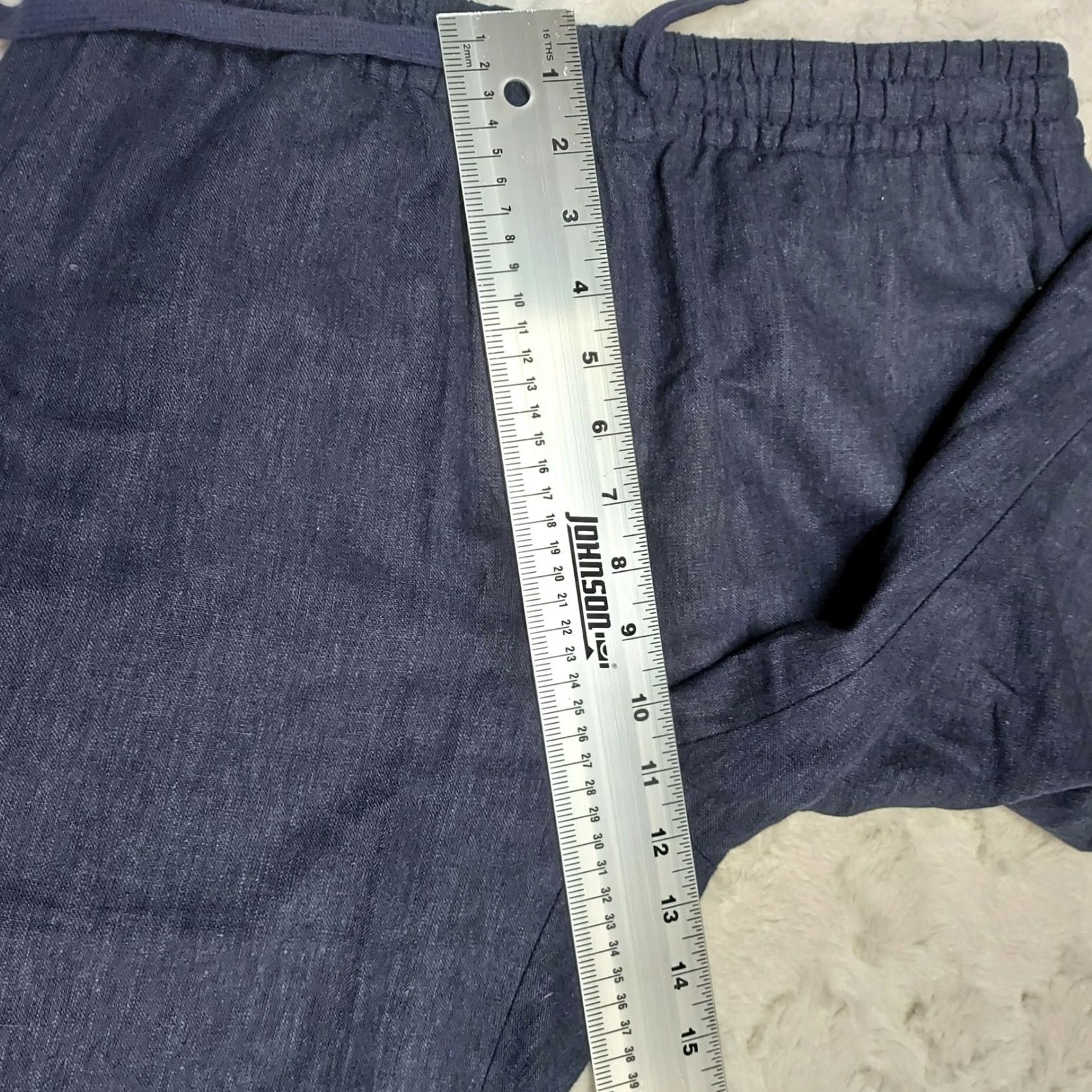 Pendleton VINTAGE Pendelton? Actually not. Pendleton Women's Linen Blend Elastic Waistband Straight Leg Pants NWT Small Blue Linen Rayon Size 28" / US 6 / IT 42 - 7 Thumbnail