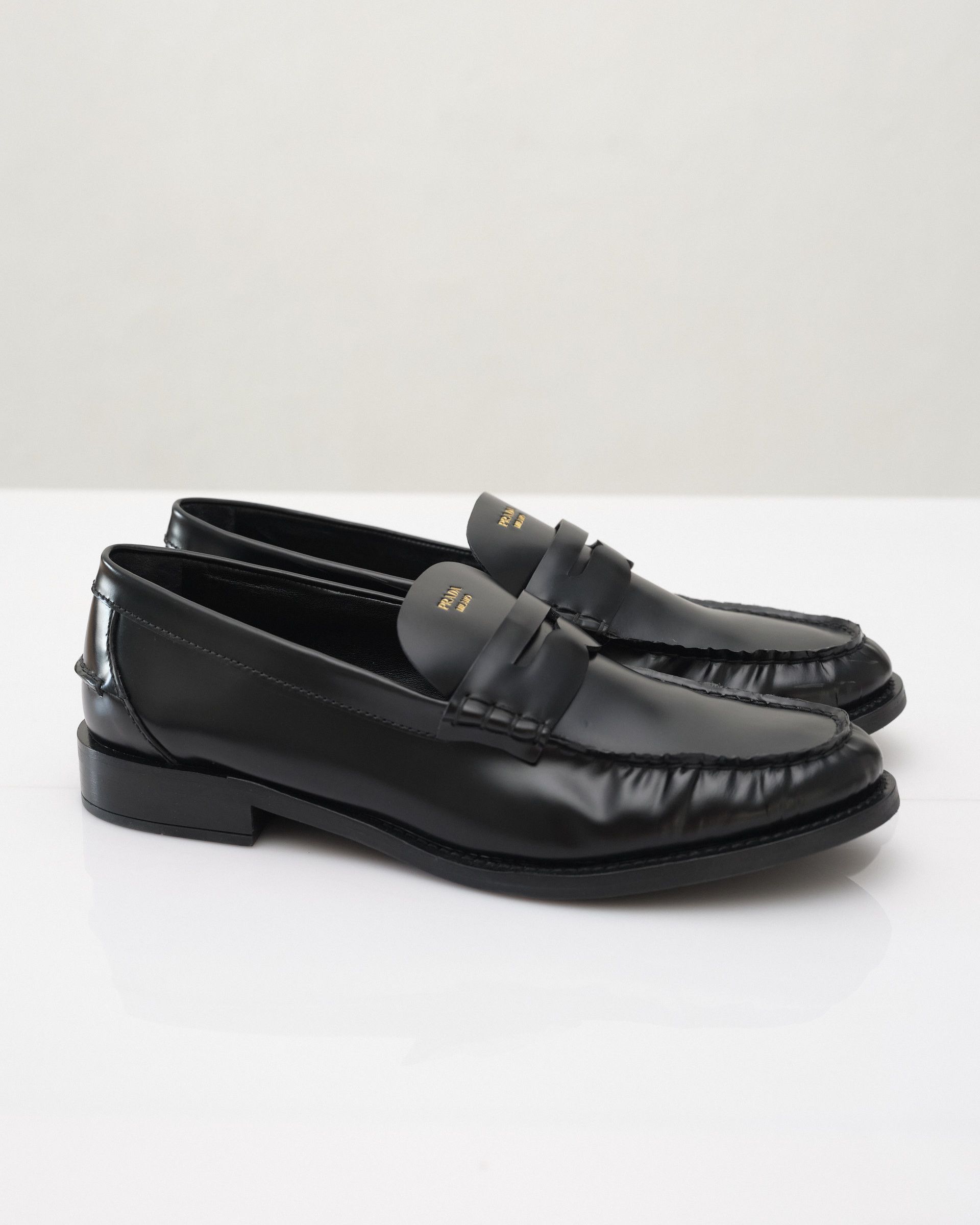 Prada Prada brushed leather loafers Size US 9 / IT 39 - 4 Thumbnail
