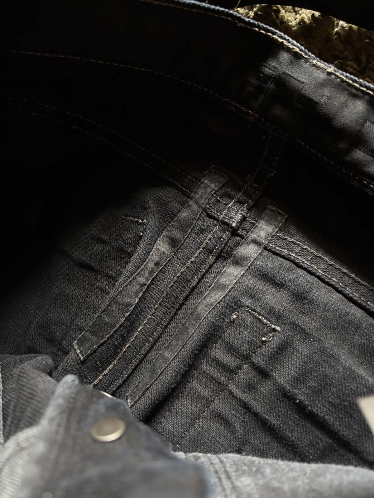 Rick Owens Drkshdw SS09 Rick Owens “Strutter” Dusty Black Detroit Cut Denim Size US 26 / EU 42 - 6 Thumbnail