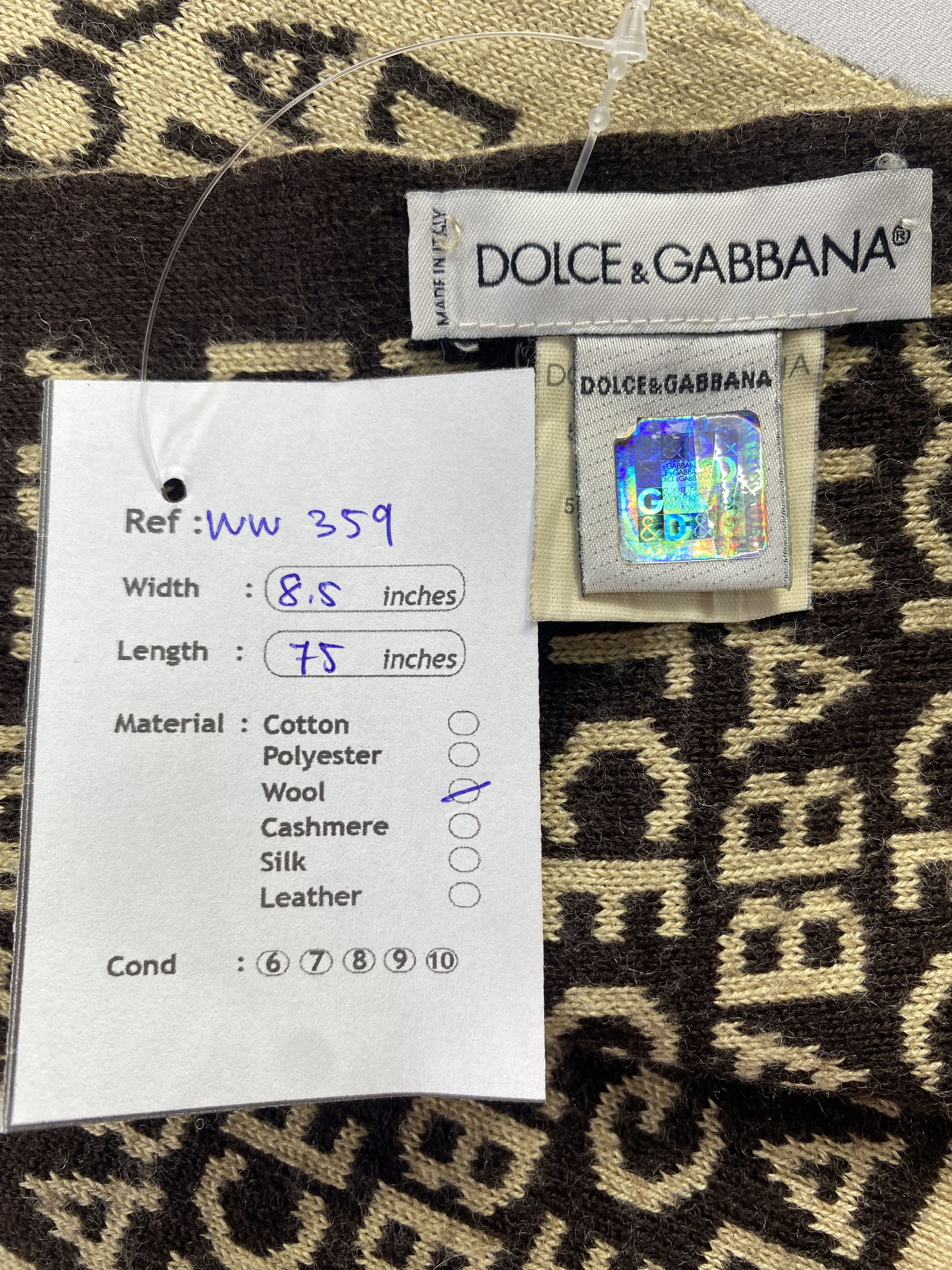 Dolce & Gabbana × Vintage Dolce & Gabbana Scarf / Muffler / Neckwear Size ONE SIZE - 6 Thumbnail
