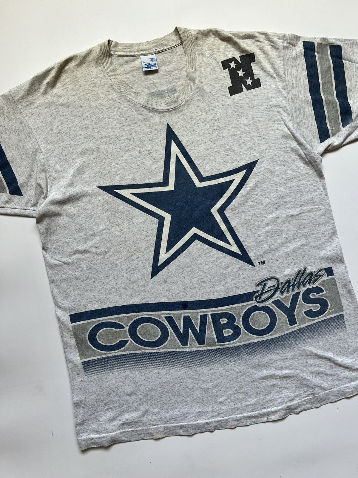NFL × Salem Sportswear × Vintage 90's Dallas Cowboy NFL Size US XL / EU 56 / 4 - 2 Thumbnail