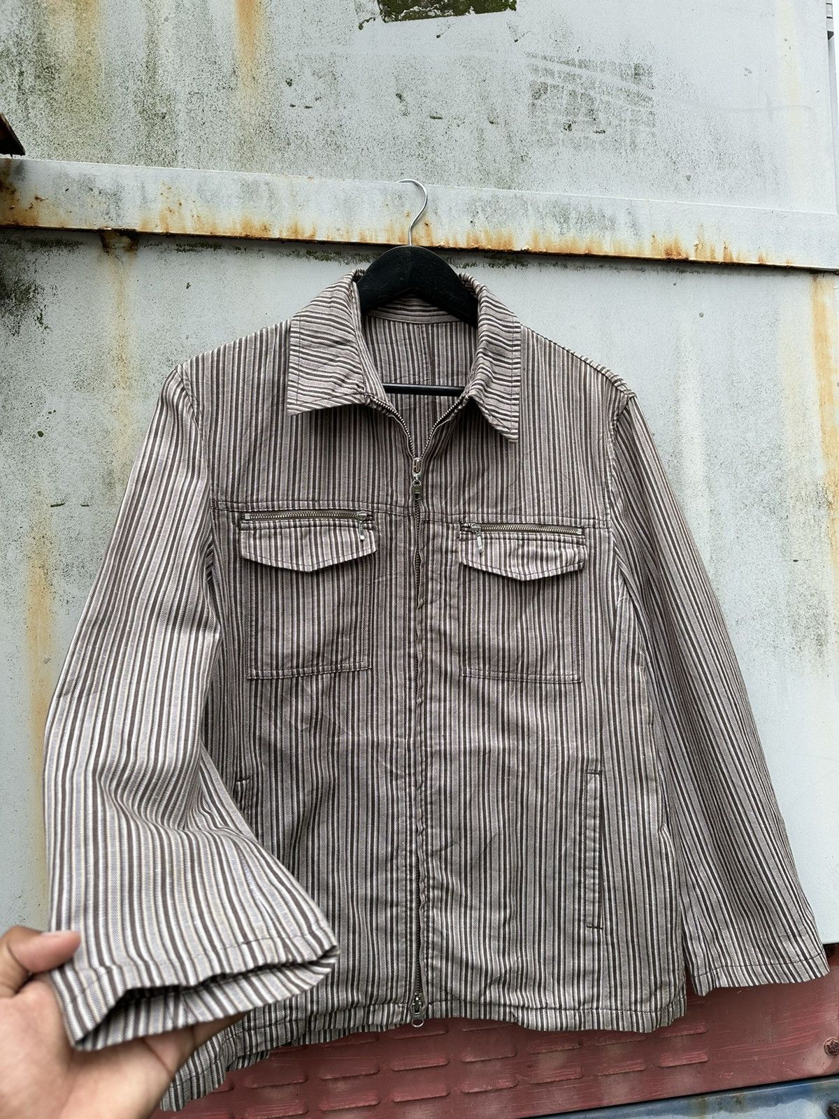 Comme Ca Ism Vintage Comme Ca Ism Wool Striped Detroit Jacket Size US M / EU 48-50 / 2 - 6 Thumbnail