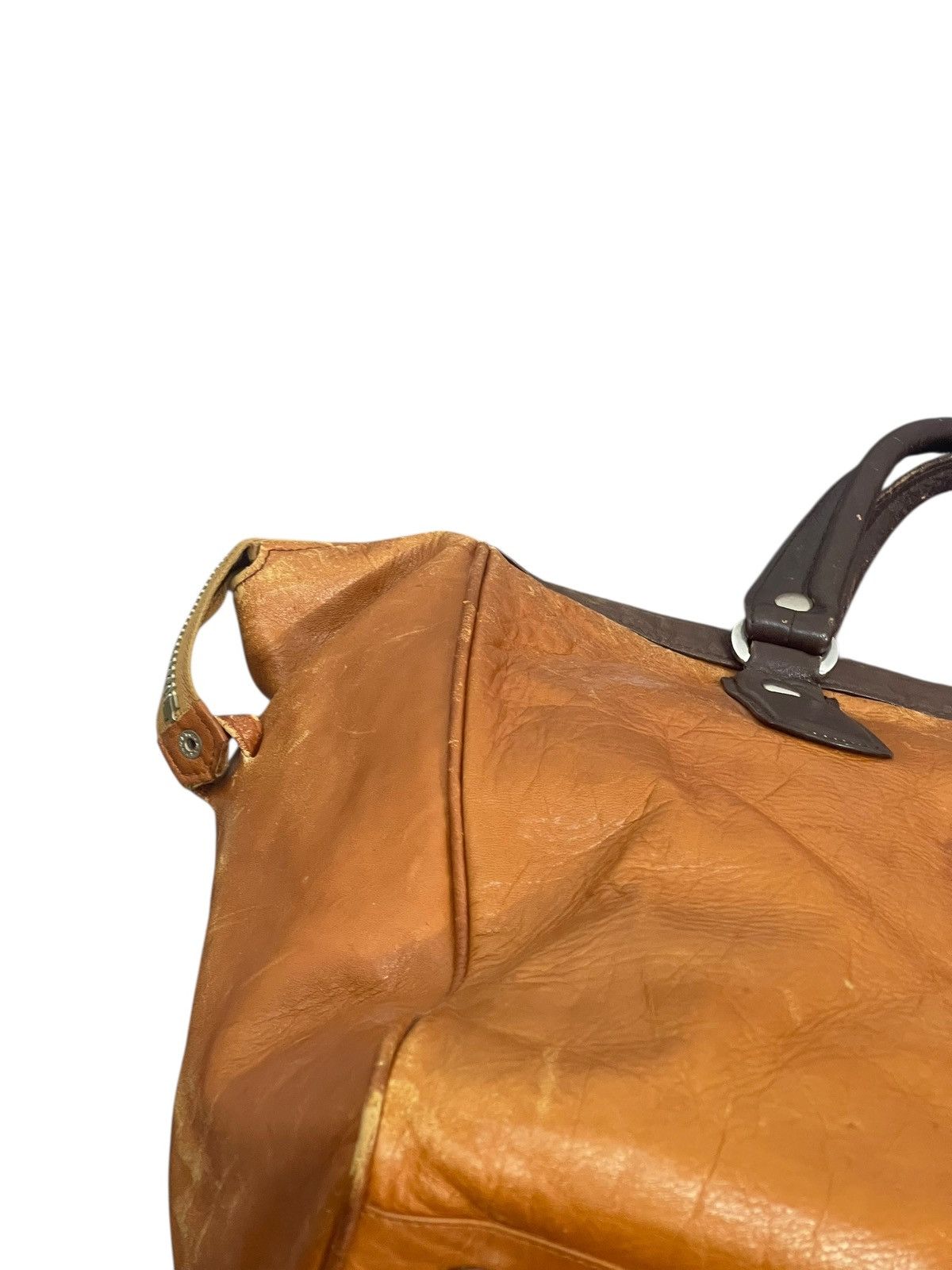 Genuine Leather Full Leather Patina Unknown Japan Duffle Travel Bag 2🟩1 Size ONE SIZE - 18 Thumbnail