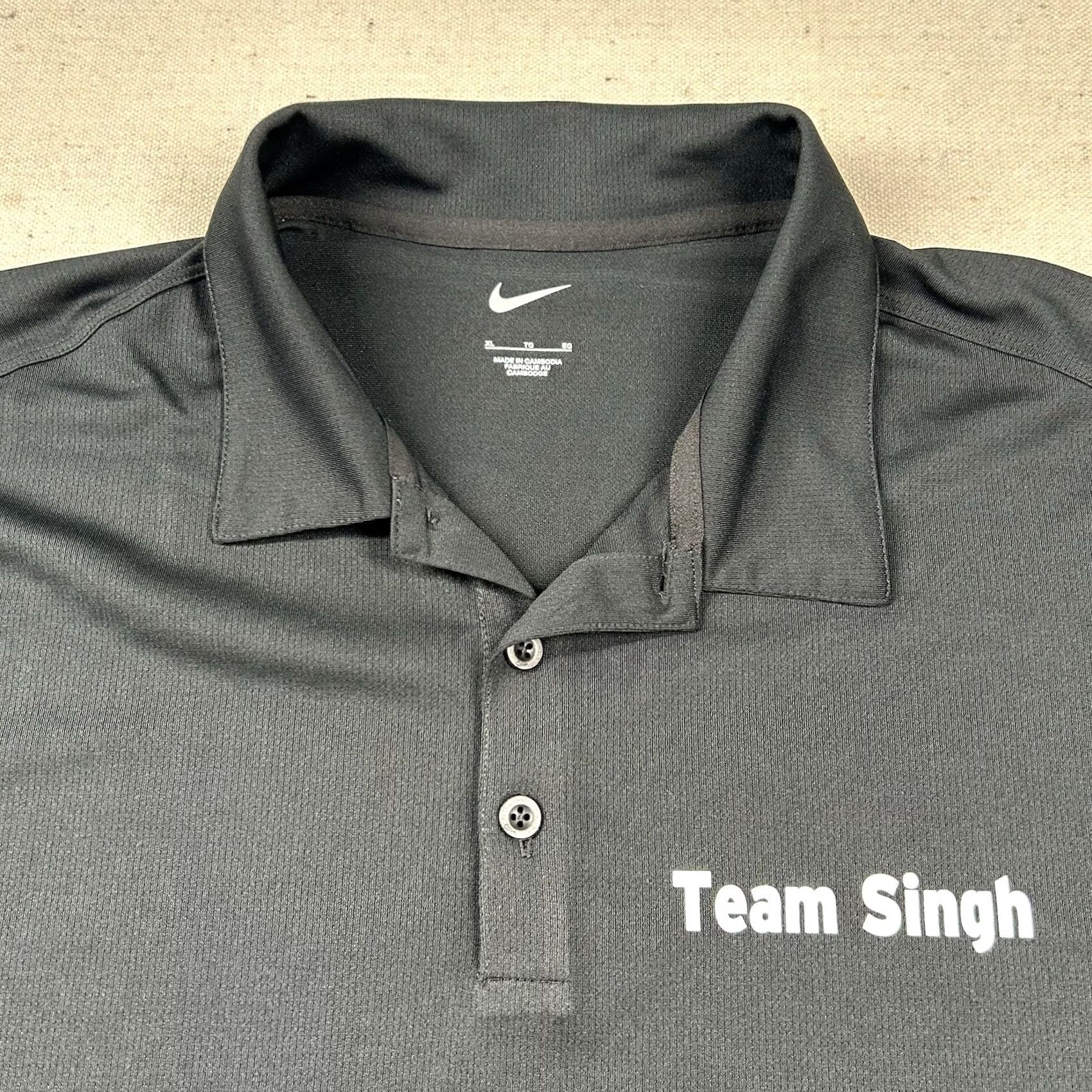 Nike Nike Golf Polo Shirt Mens XL Black Solid 100% Polyester Polo Golf Mens XL Black Nike Golf Solid Shirt Size US XL / EU 56 / 4 - 3 Thumbnail