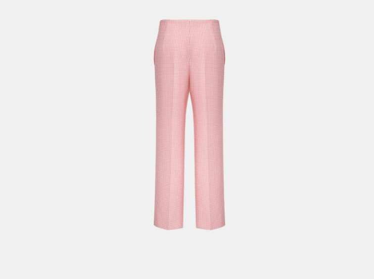 Dior o1w1db10925 441P96 Regular-Fit Pant in White/Candy Pink Size 27" / US 4 / IT 40 - 2 Thumbnail