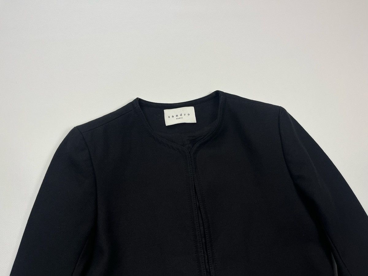 Sandro Sandro Paris Cropped Blazer jacket Size 36 Black Size XS / US 0-2 / IT 36-38 - 2 Thumbnail