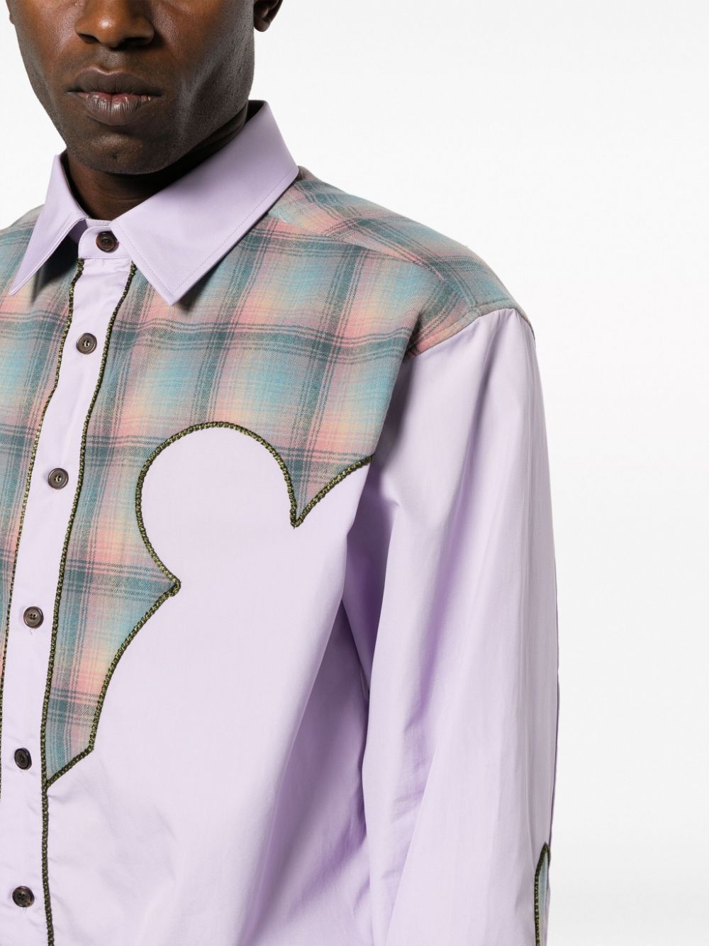 Maison Margiela o1y1124 Western Style Long Sleeves Shirt In Multicolor Size US S / EU 44-46 / 1 - 5 Thumbnail