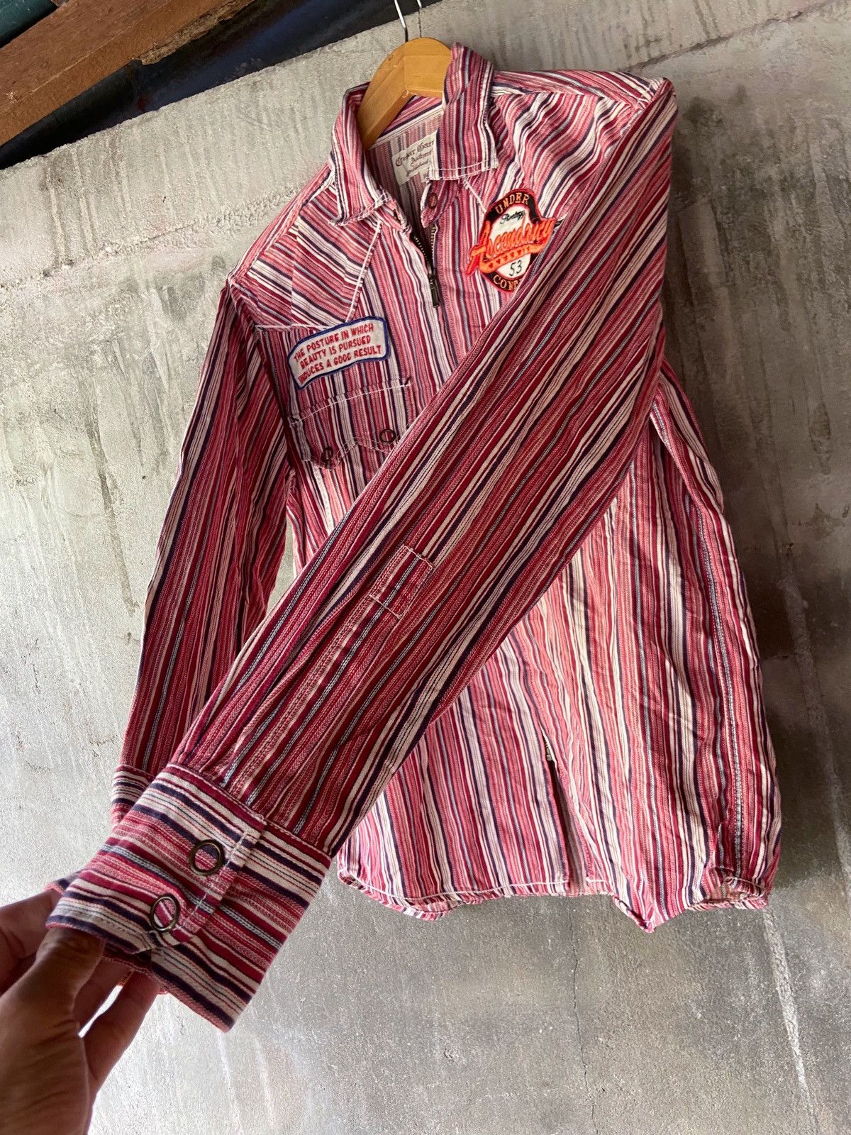 Japanese Brand THE POSTURE IN WHICH BEAUTY BUTTON DOWN SHIRT Size US M / EU 48-50 / 2 - 3 Thumbnail