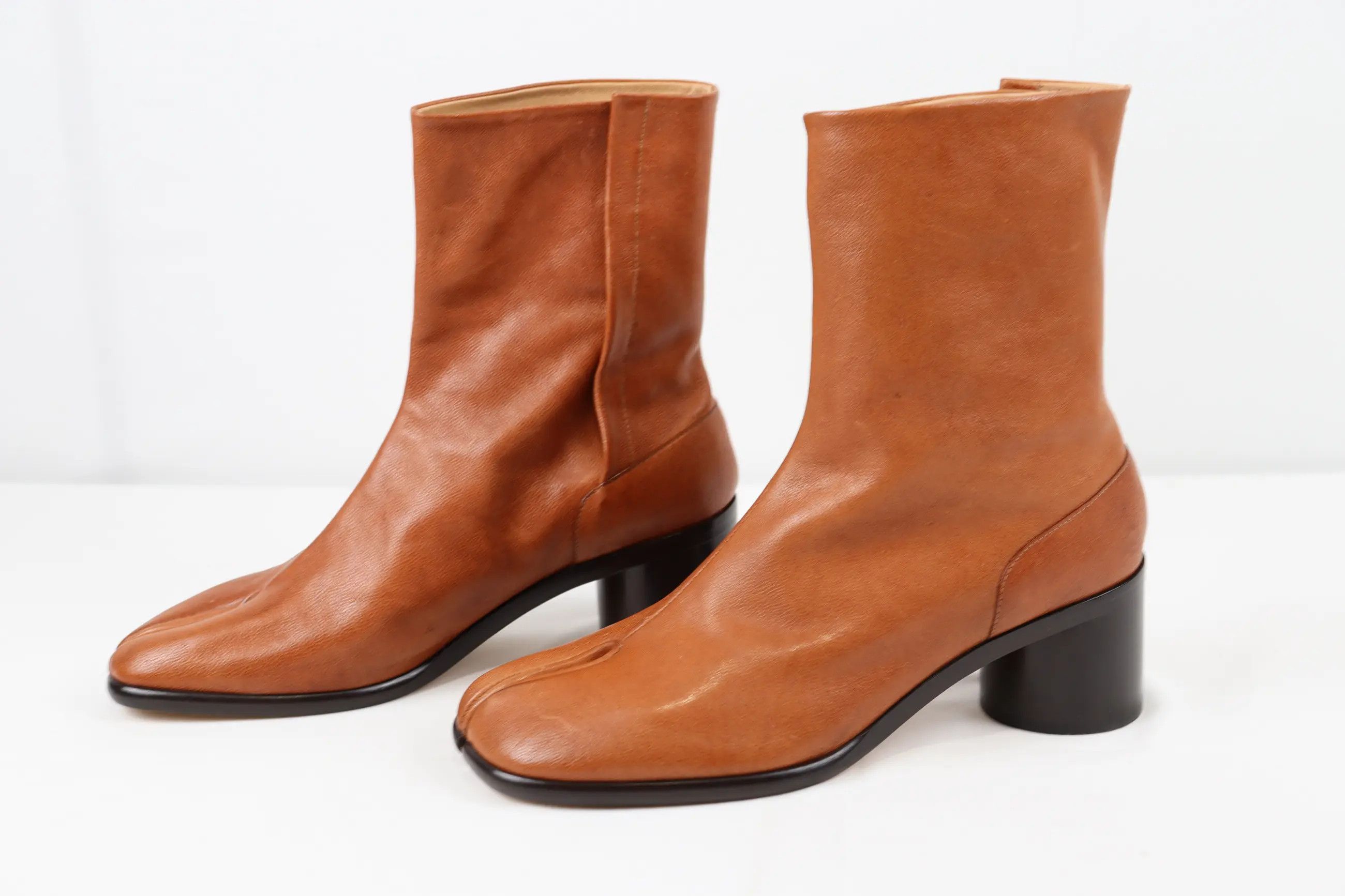 Maison Margiela o1rshd High Tabi Boots in Caramel Size US 12 / EU 45 - 6 Thumbnail