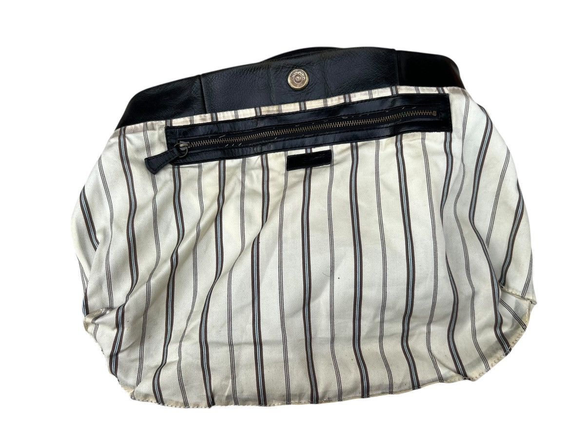 Leather B. Stuff Japan Scratches Patina Black Leather Bag Size ONE SIZE - 22 Thumbnail