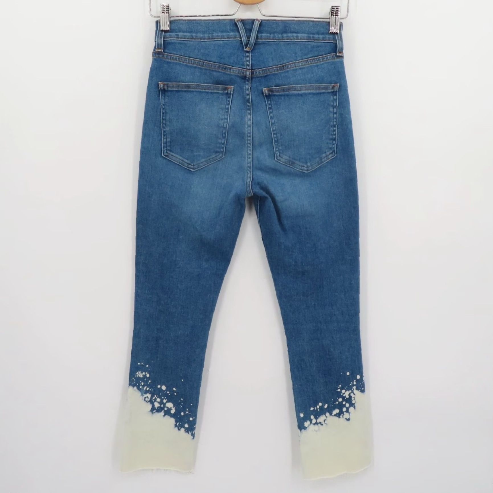 Veronica Beard VERONICA BEARD Jeans Women 27 Carly Kick Flare High Rise Denim 5-Pocket Blue Bohemian Cropped Modern Regular Mens? Size 27" / US 4 / IT 40 - 6 Thumbnail