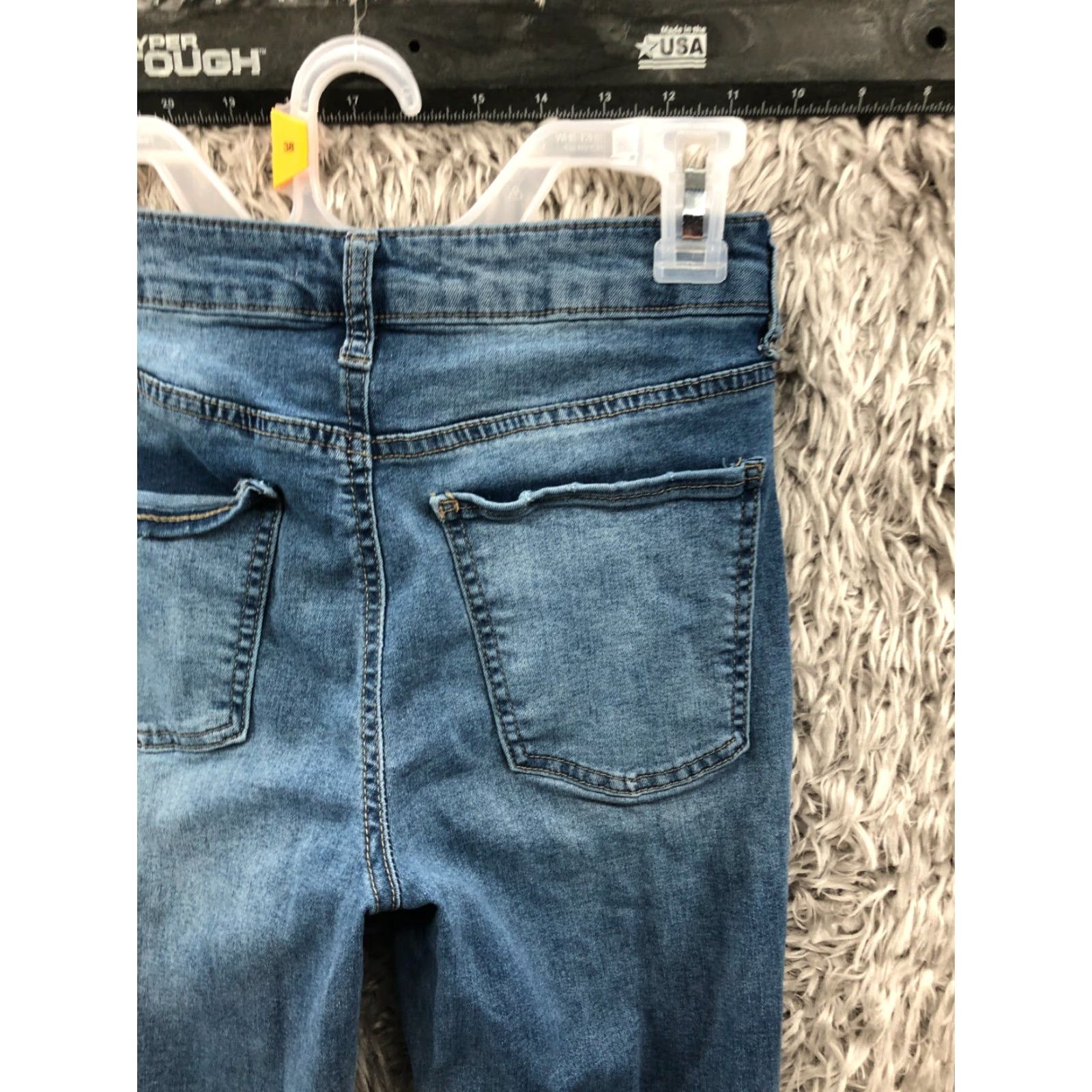 Vintage SO High Rise Jegging Jeans Size 3 Juniors Dark Wash Blue Denim Women 5-Pocket Style Regular Fit Vintage: No Size 26" / US 2 / IT 38 - 6 Thumbnail