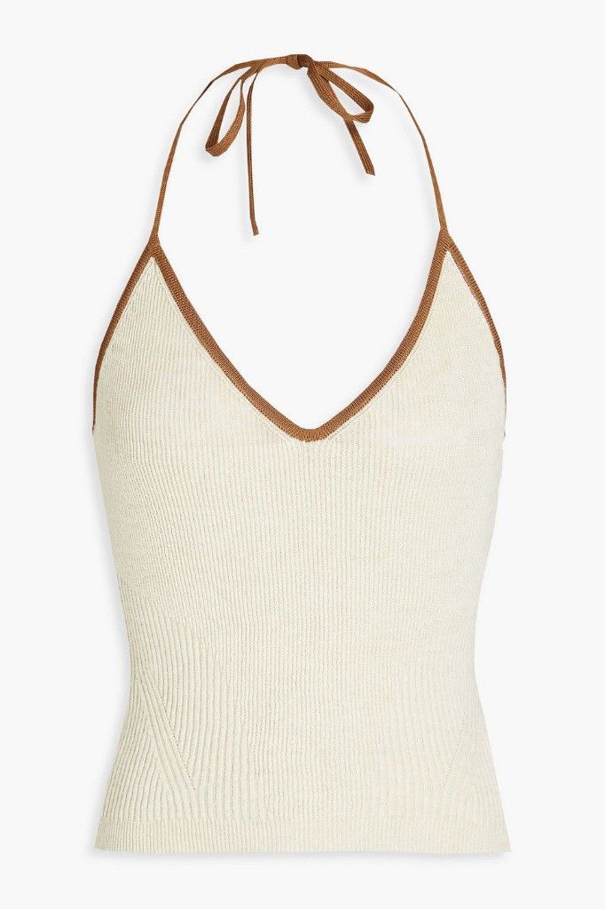 Jacquemus o1mle0526 La Maille Marubia Tank Top in Off-White Size M / US 6-8 / IT 42-44 - 1 Thumbnail