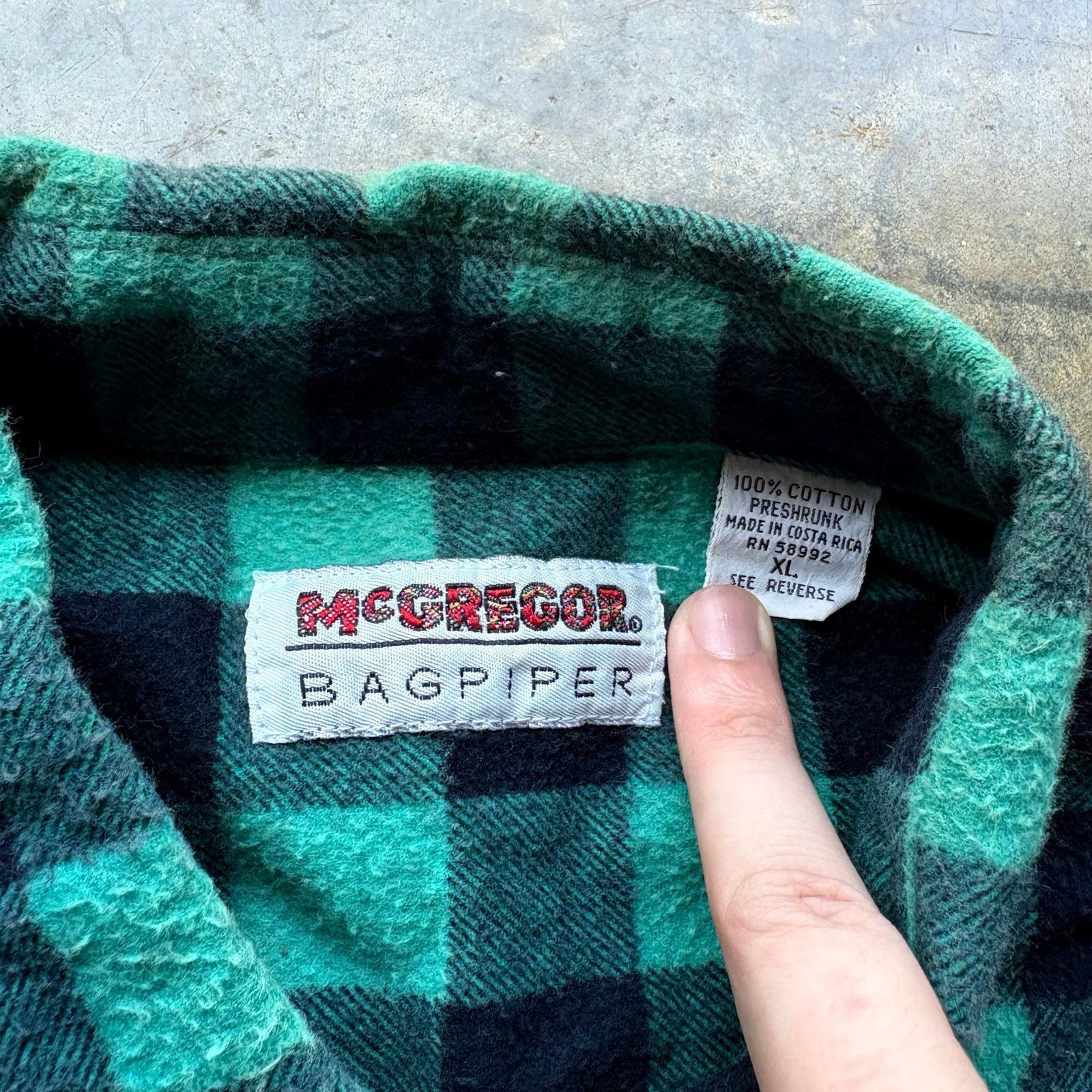 McGregor Vintage Mcgregor Bagpiper Cotton Flannel Size US XL / EU 56 / 4 - 3 Thumbnail