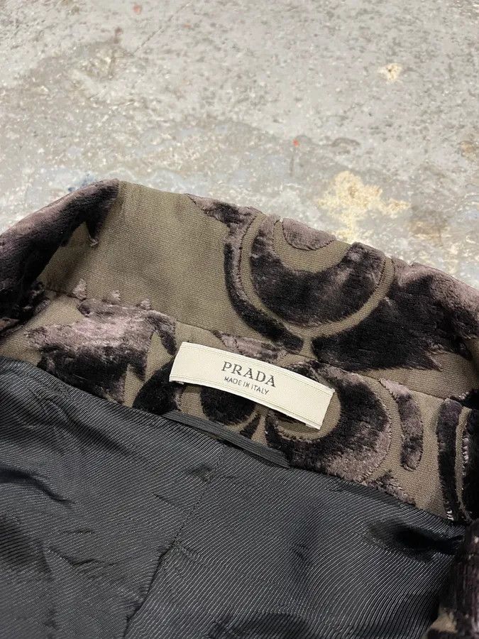 Prada AW2009 Prada Velvet Flowers Buttoned Blazer Jacket Size S / US 4 / IT 40 - 8 Thumbnail