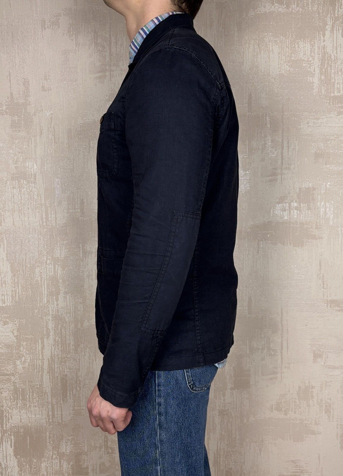 Pretty Green Pretty Green Linen / Cotton Pockets Jacket Navy Size US L / EU 52-54 / 3 - 11 Thumbnail