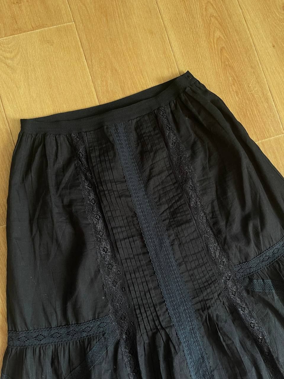 Diesel Vintage Diesel Black Avant Garde Maxi Skirt Size 27" / US 4 / IT 40 - 7 Thumbnail
