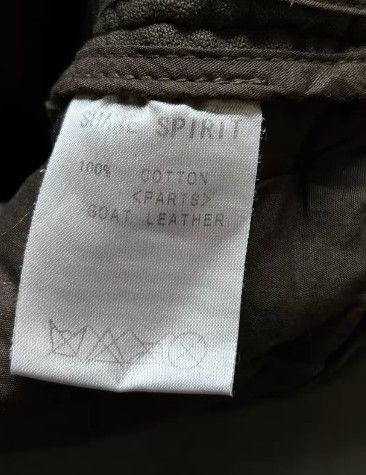 Share Spirit Homme SHARE SPIRIT Patchwork Leather Jacket Size US XS / EU 42 / 0 - 9 Thumbnail