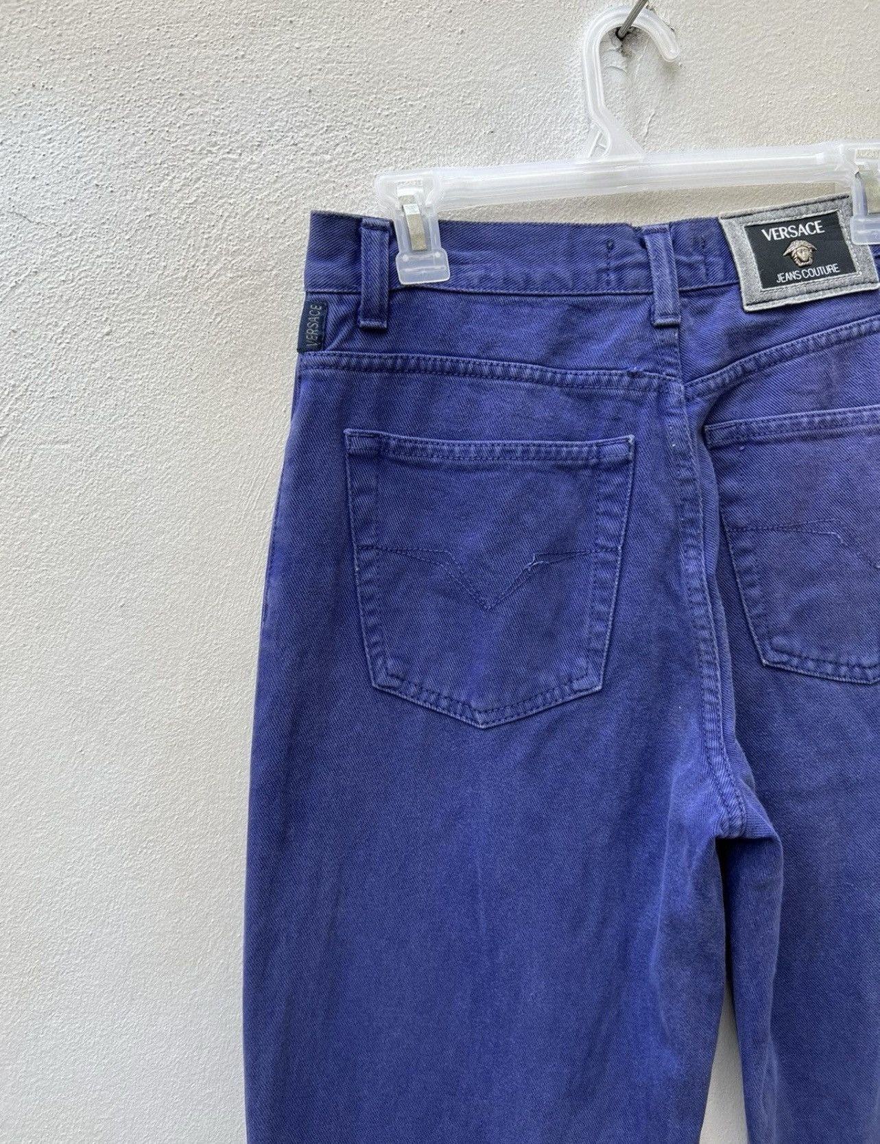 Versace Jeans Couture Vintage Versace Jeans Couture sun Faded Indigo Denim Baggy Size US 29 - 15 Thumbnail