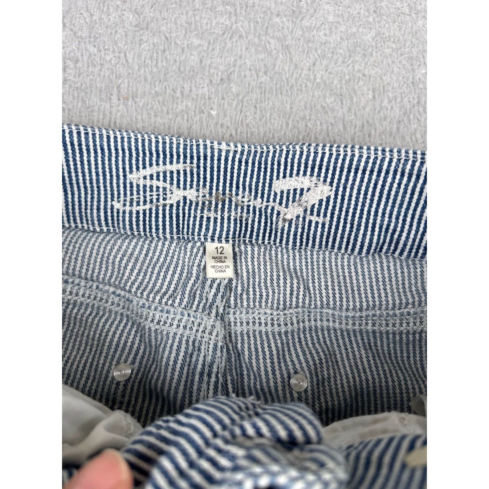 Vintage Seven7 Jeans Women High Rise Blue White Stripe Denim Skinny 32x28 Regular 12 Adult Jeans Womens Girls? Size 34" / US 12 / IT 48 - 7 Thumbnail