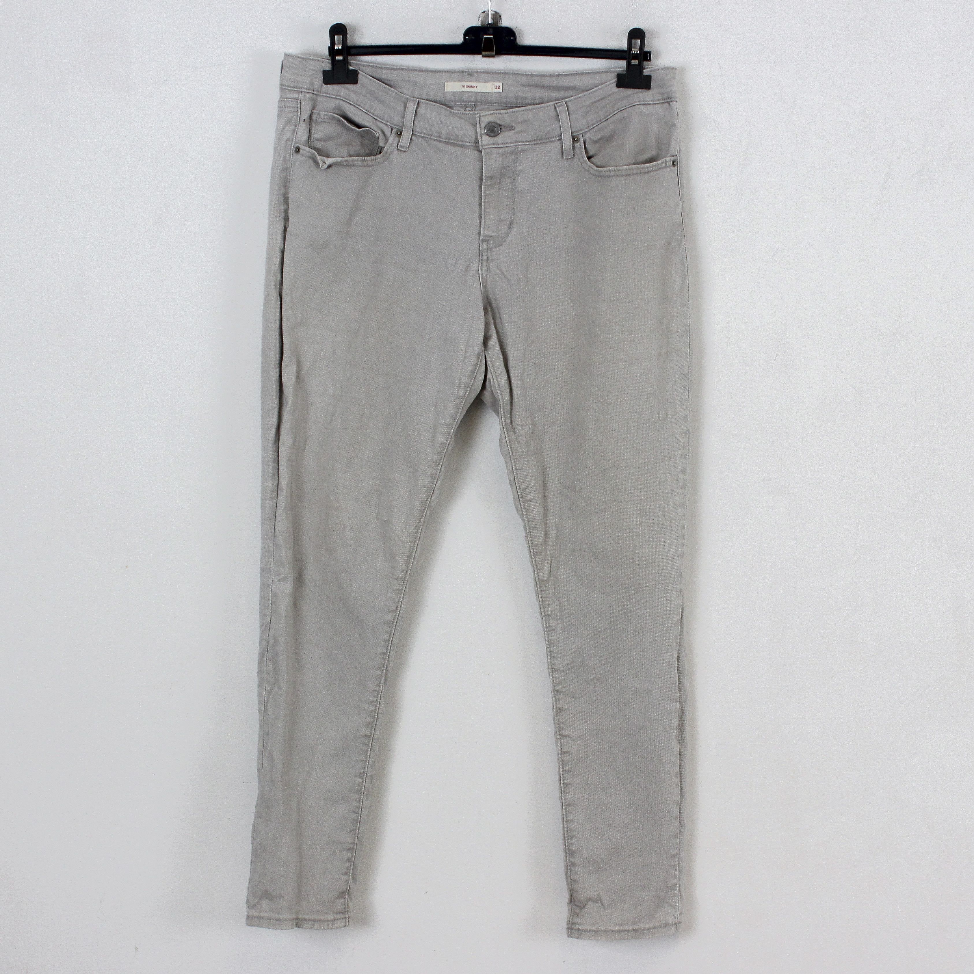 Levi's 711 Women W32 L32 Skinny Jeans Denim Pants Trouser Mid Rise Size 32" / US 10 / IT 46 - 1 Thumbnail