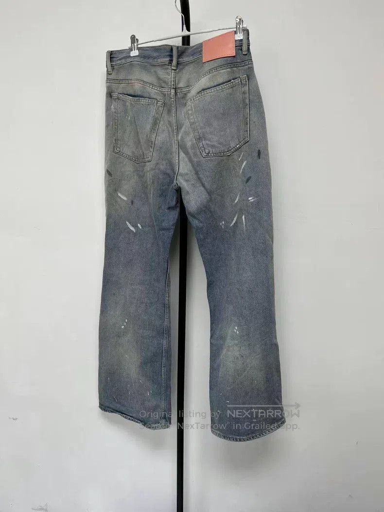 Acne Studios Acne Studios Painted Wide Leg Mid-Rise Relaxed Fit Jeans Size US 31 - 2 Thumbnail