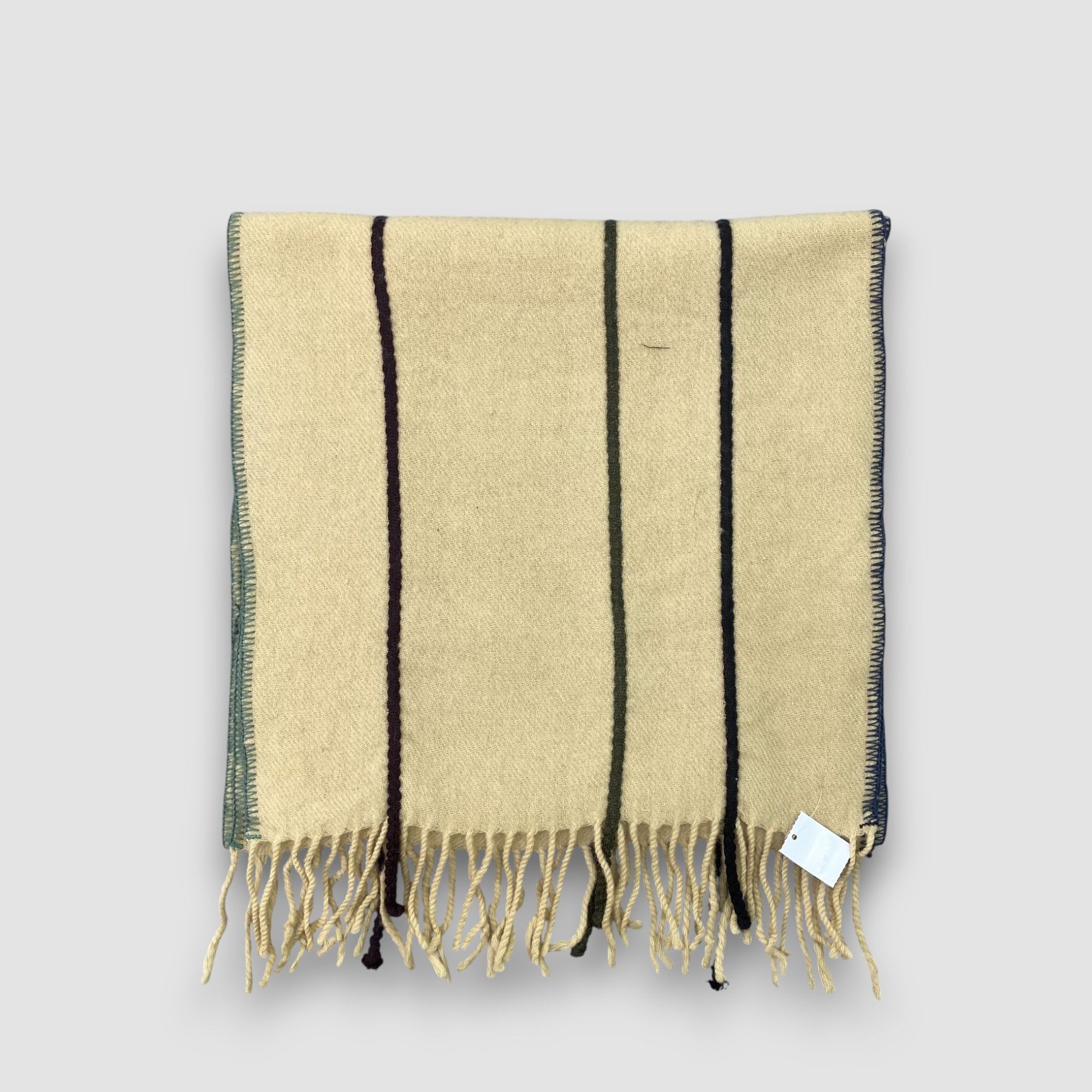 Paul Smith Vintage Paul Smith Scarf Muffler Wool Fringe Winter Scarves Size ONE SIZE - 4 Thumbnail