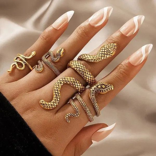 Japanese Brand × Vintage Vintage Long Snake Ring Size ONE SIZE - 1 Thumbnail