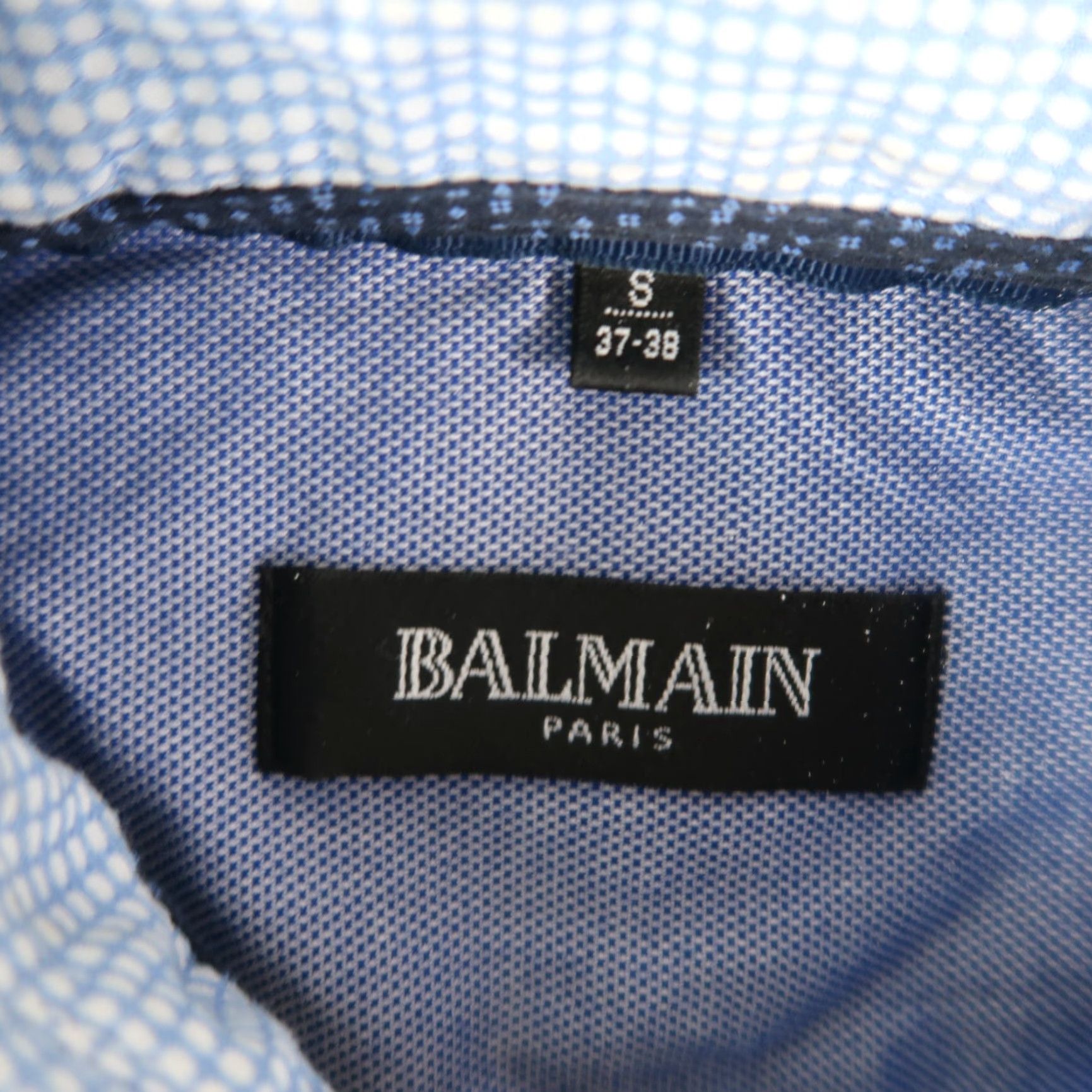 Pierre Balmain Pierre Balmain Paris Mens Dress Shirt S 37-38 Polka Dot Long Sleeve Button Up Size S / US 4 / IT 40 - 6 Thumbnail