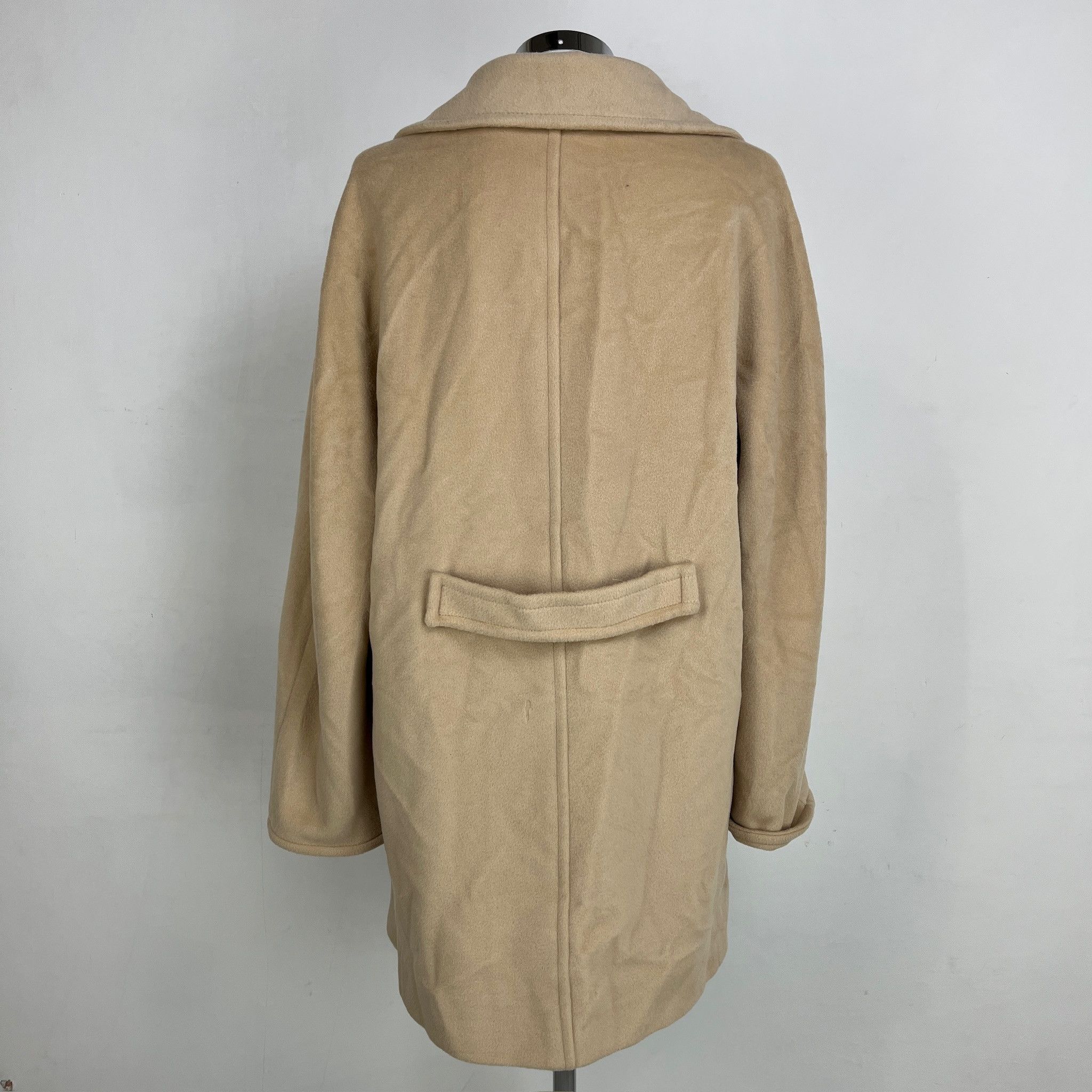 Max Mara Cappotto Max Mara Lana Beige Panna – 46 IT Size L / US 10 / IT 46 - 3 Thumbnail
