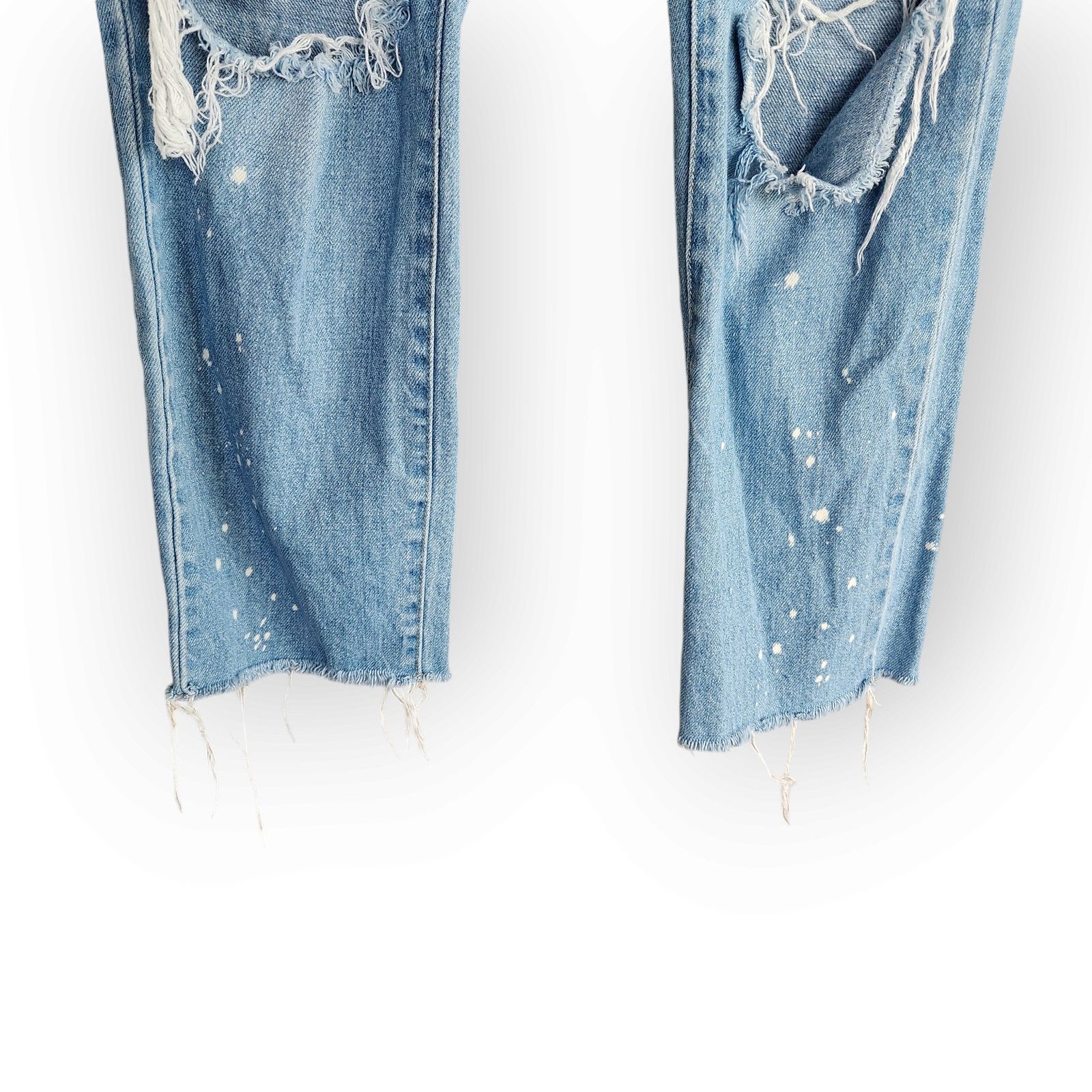 Bdg BDG High Waisted Slim Straight Tapered Leg Ripped Jeans 28 Size 28" / US 6 / IT 42 - 4 Thumbnail