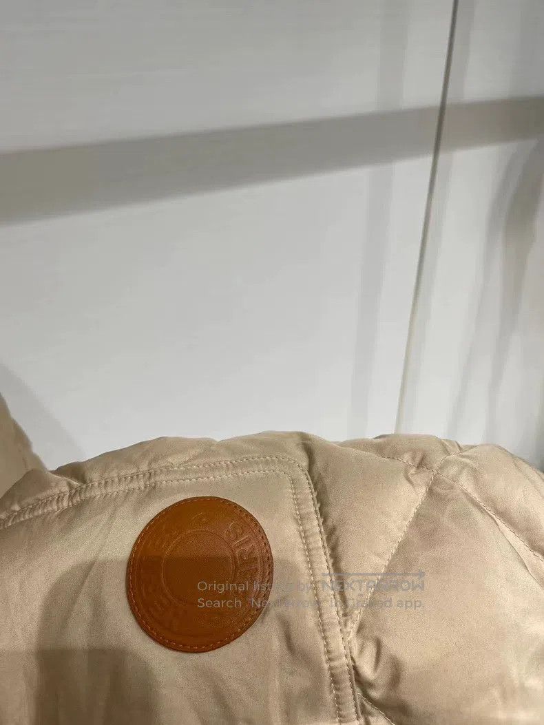 Hermes Hermes 21 Autumn/Winter Mid-length Beige Down Jacket Size XS / US 0-2 / IT 36-38 - 8 Thumbnail