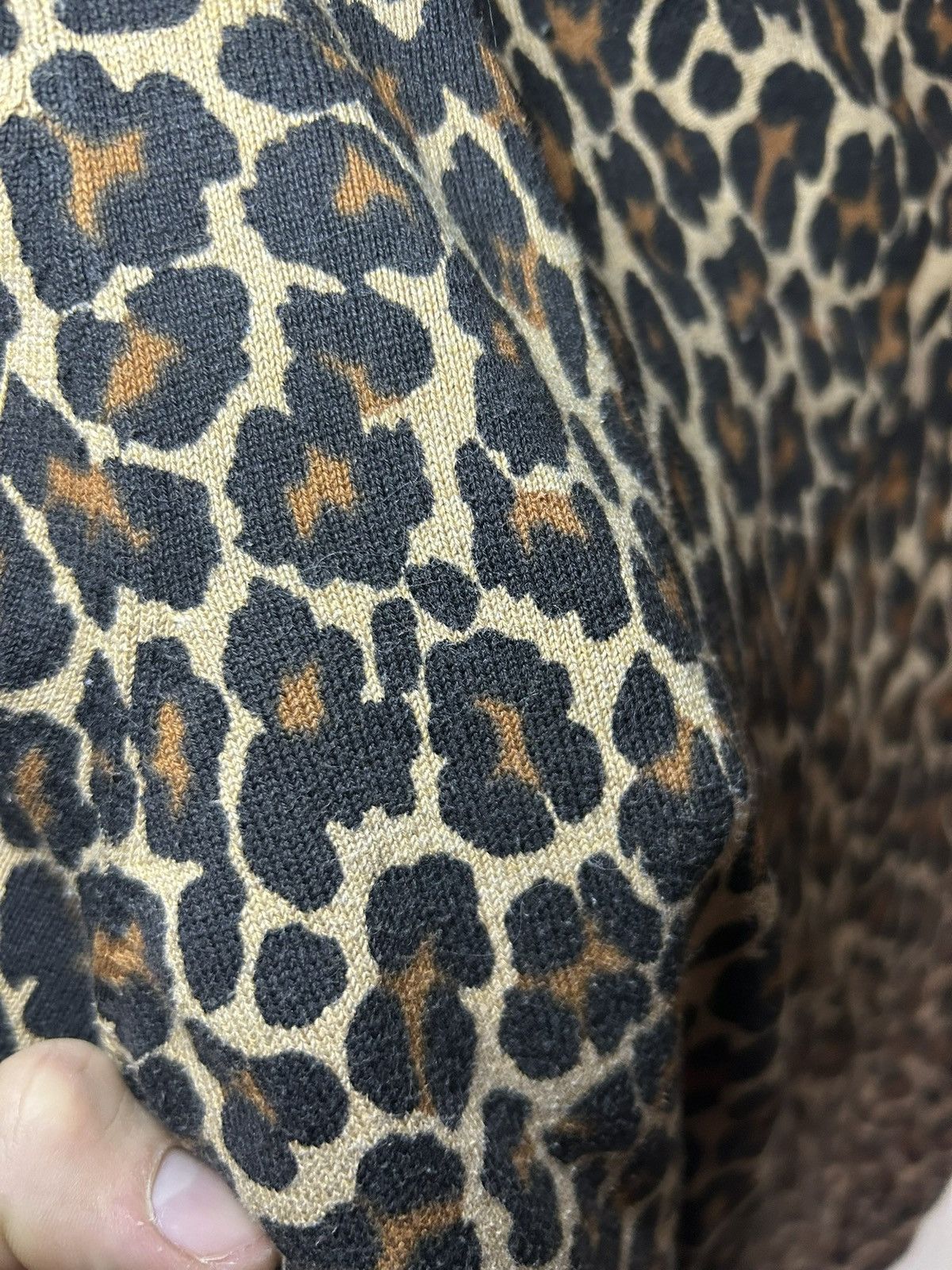 Lands' End Lands End fitted ribbed knit leopard shirt Size XL / US 12-14 / IT 48-50 - 7 Thumbnail