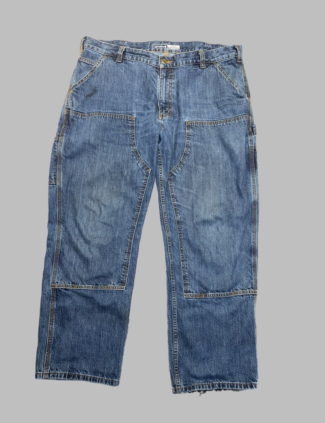 Vintage blue baggy Carhartt double knee carpenter pants