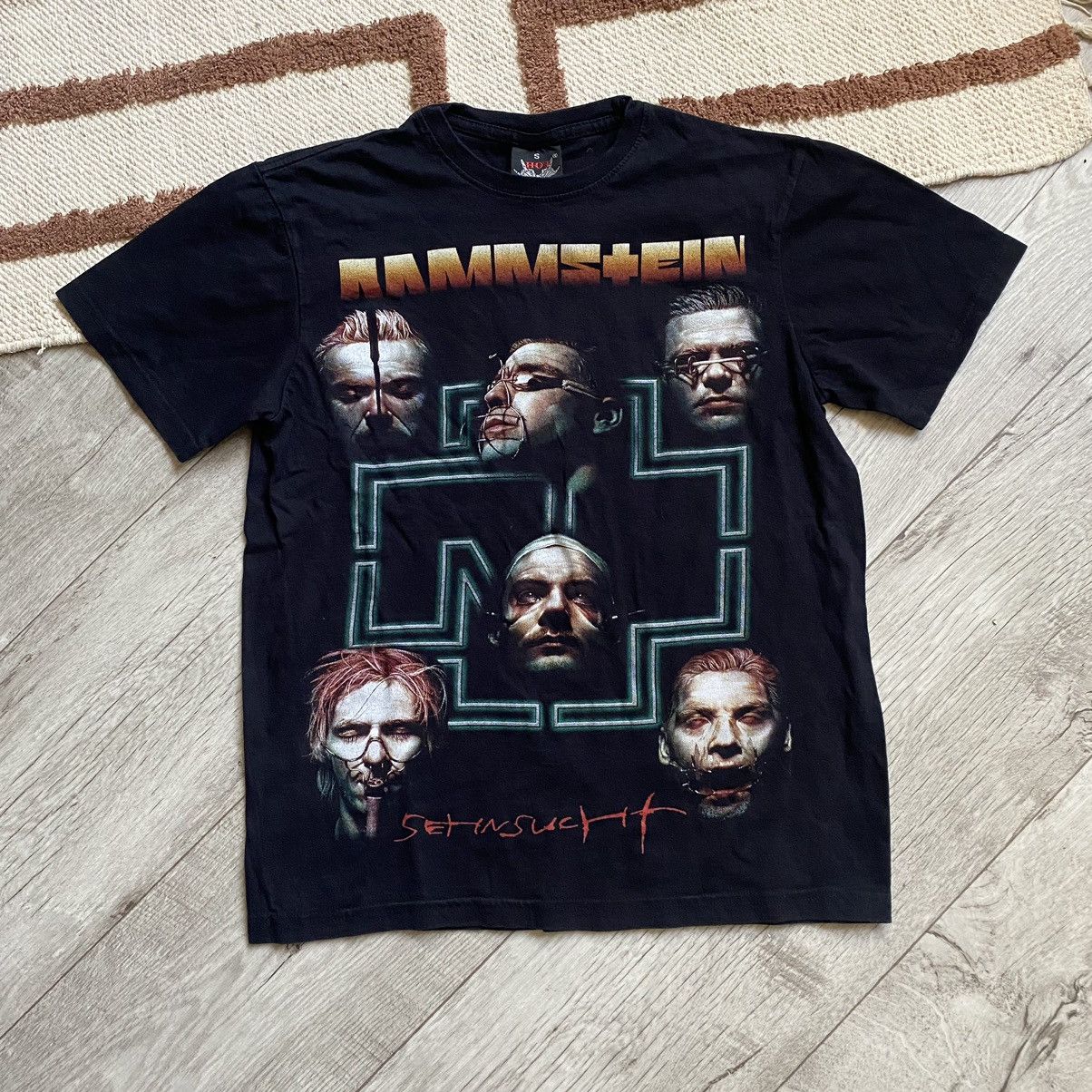 VINTAGE RAMMSTEIN SEHNSUCHT FACES BIG PRINT T SHIRT