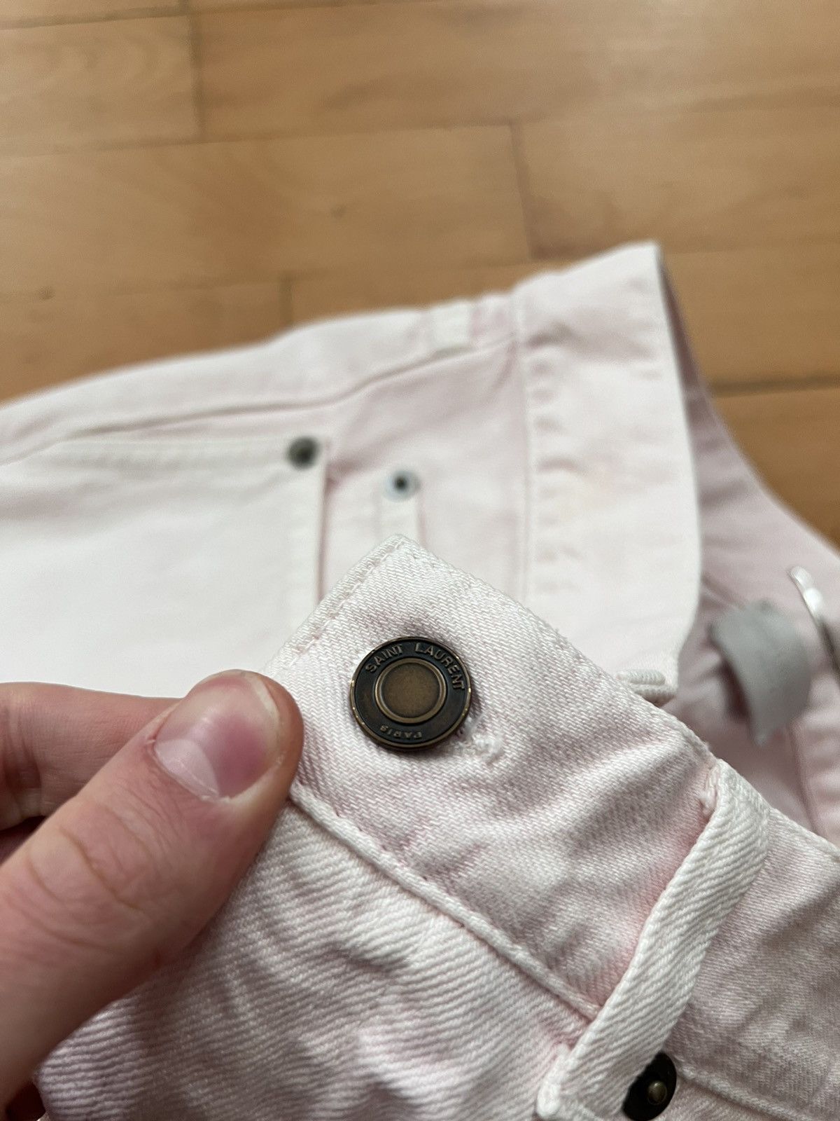 Saint Laurent Paris Saint Laurent by Hedi light pink jeans Size US 31 - 4 Thumbnail
