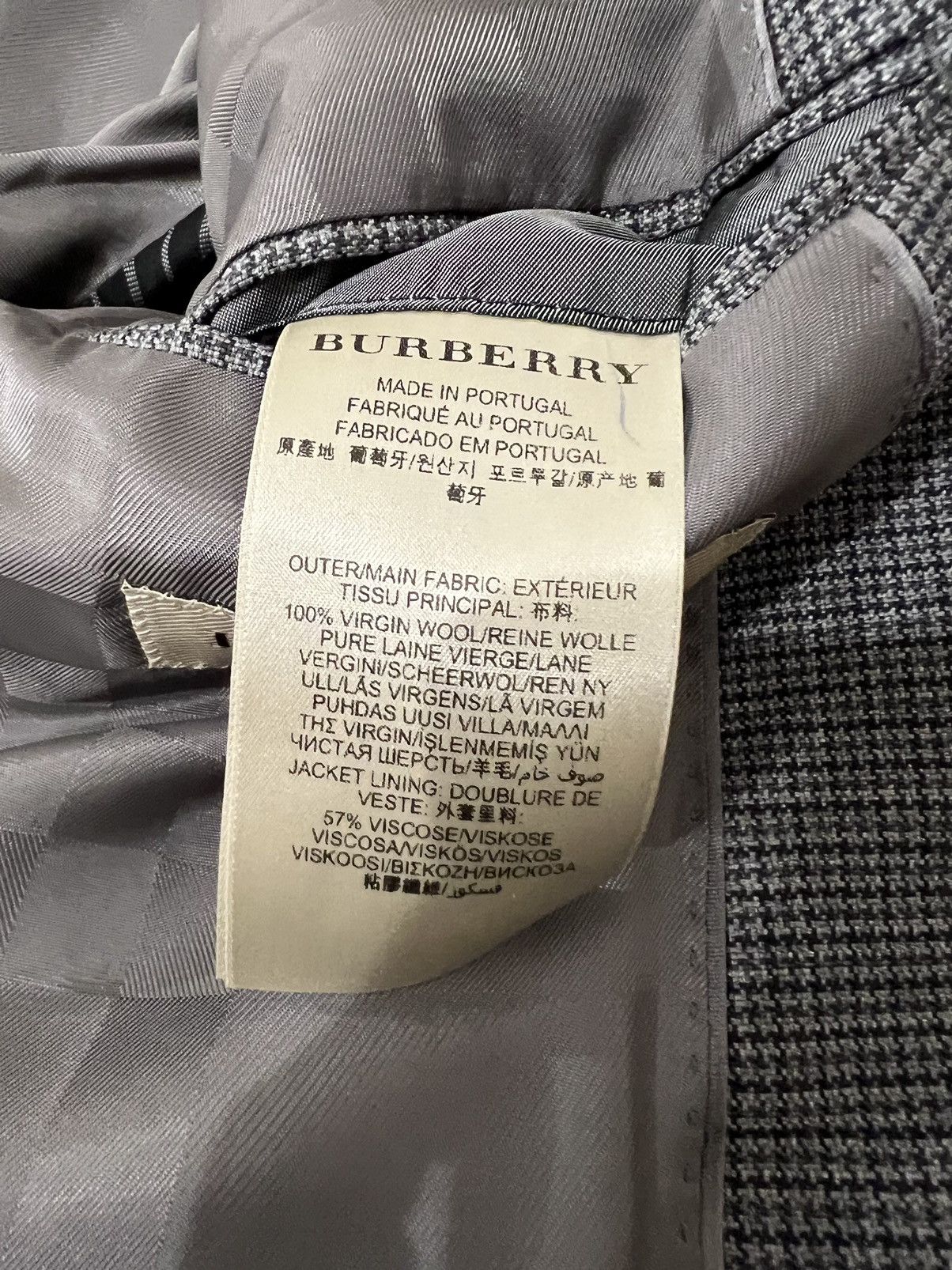 Burberry Burberry london 54r blazer suit jacket pattern Size 54R - 5 Thumbnail