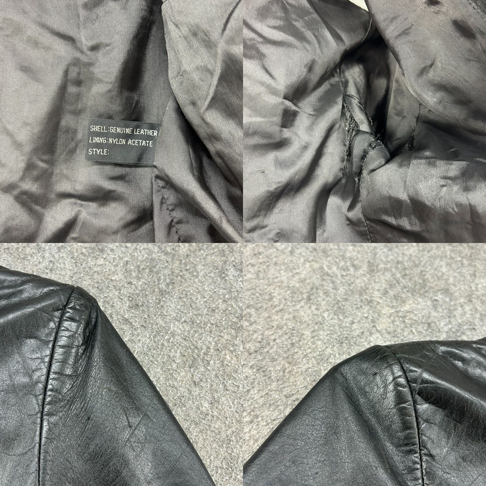 Vintage VINTAGE Wilsons Leather Jacket Women 10 Black Bomber Genuine Biker Crop Moto 80s Size L / US 10 / IT 46 - 9 Thumbnail