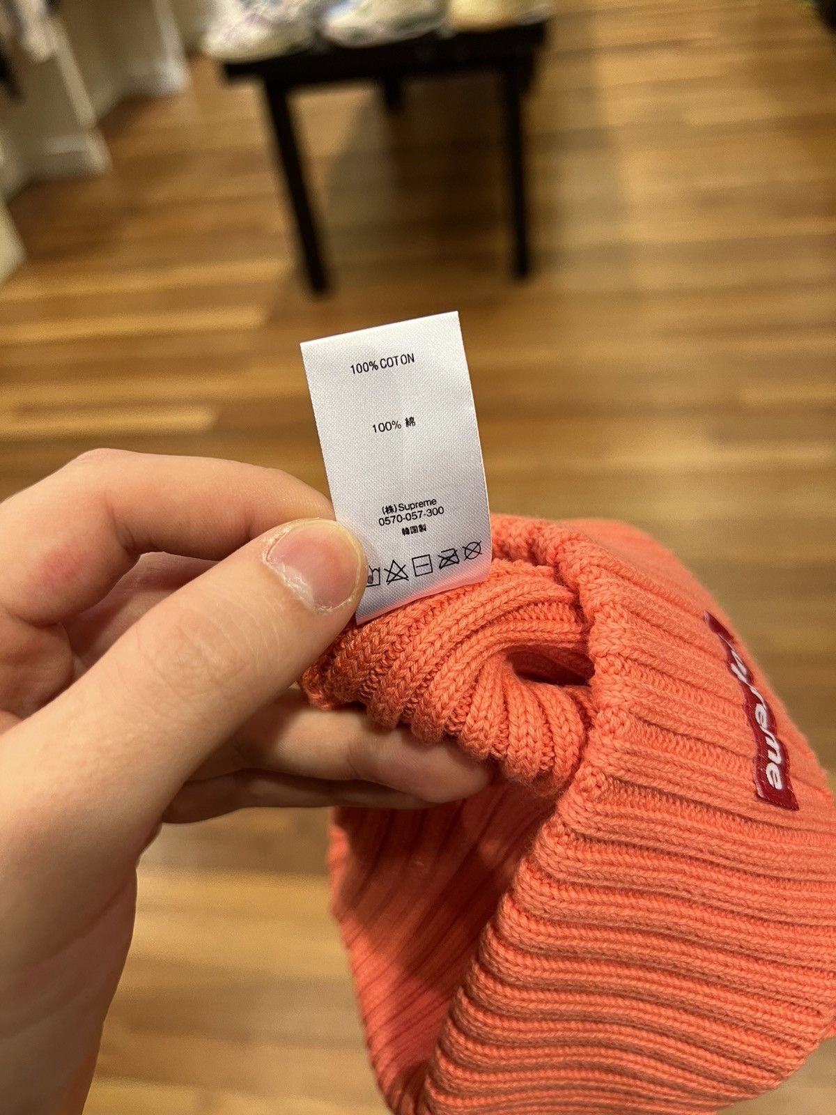 Supreme Overdyed Beanie (SS24) Splatter Red - SS24 - US
