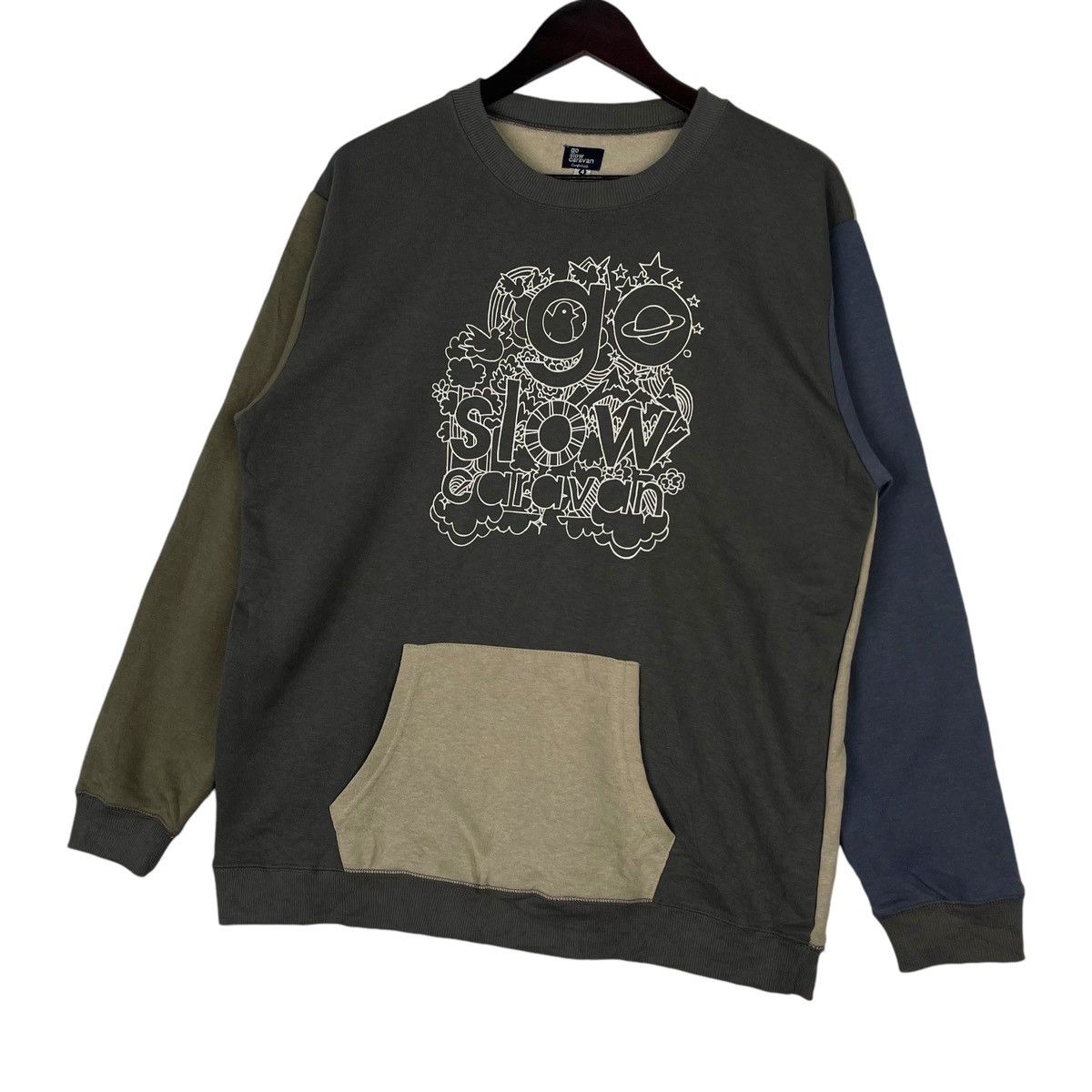Vintage × go slow caravan Vintage Go Slow Caravan Crewneck Sweatshirt Pullover Size XL / US 12-14 / IT 48-50 - 2 Thumbnail