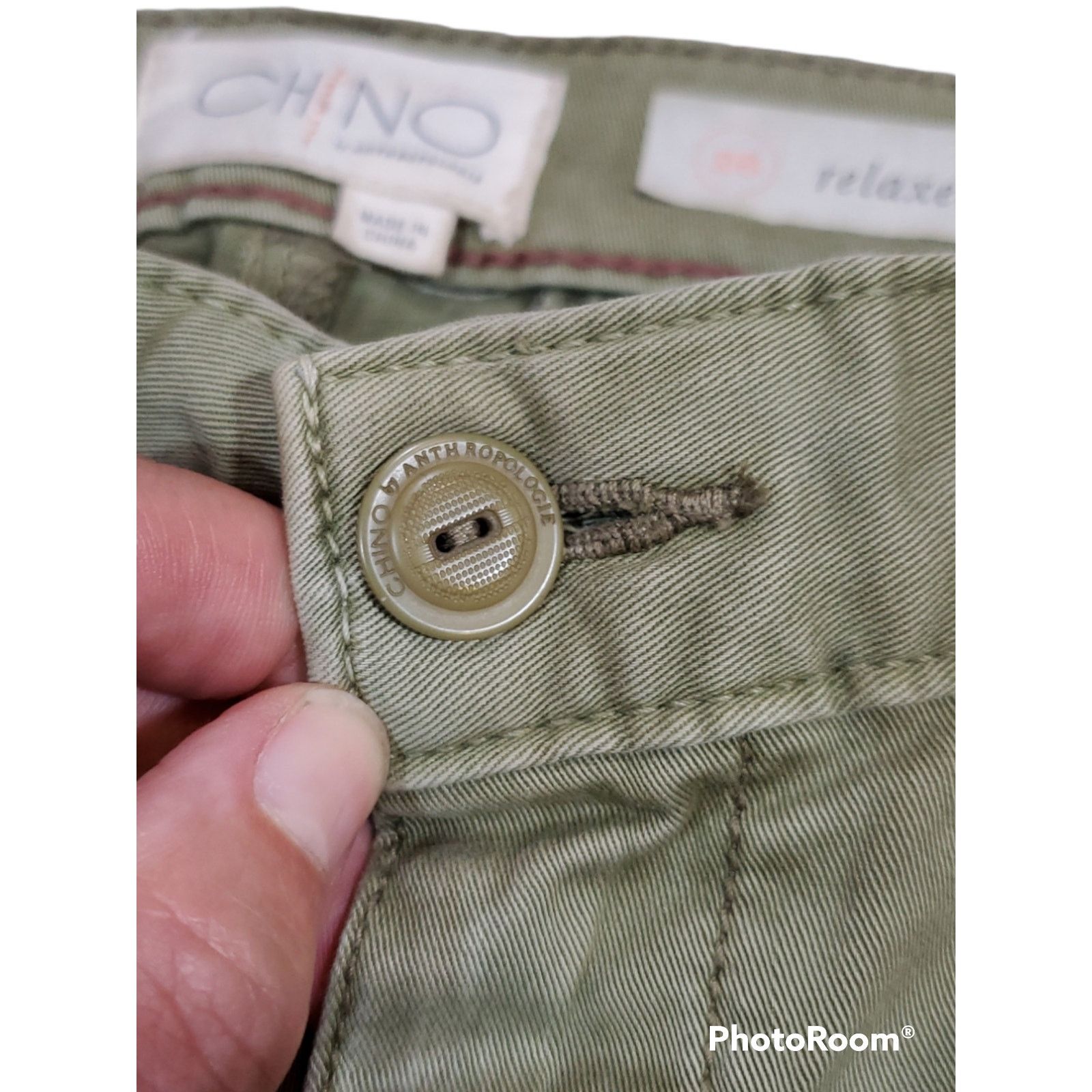 Anthropologie Chino Anthropologie | Relaxed Chinos w/ Leg Trim | Size 26 Size 26" / US 2 / IT 38 - 3 Thumbnail