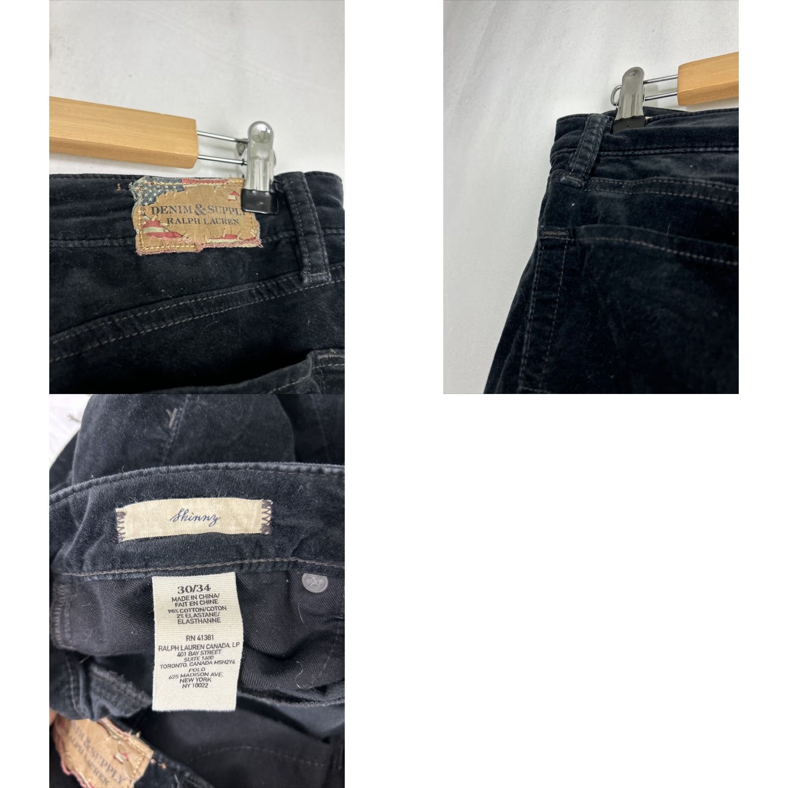 Vintage Ralph Lauren Denim & Supply Black Pants Tapered 34x34 Men Cotton Blend Pants Size US 34 / EU 50 - 9 Thumbnail