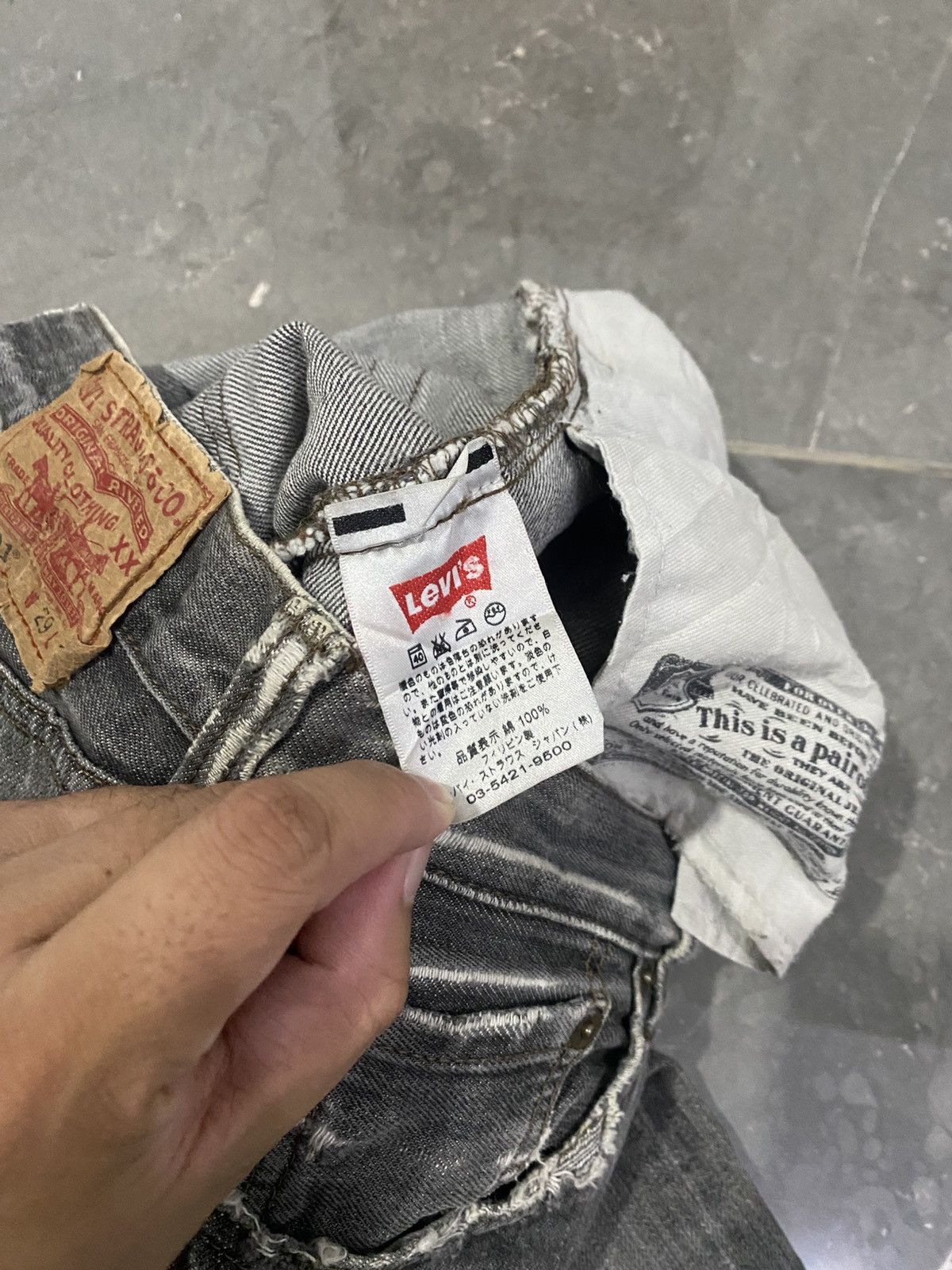 Levi's 🖤BLACKFRIDAY🖤Levis 501 Denim Stonewash Distressed Size US 29 - 10 Thumbnail