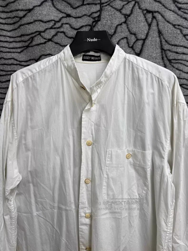 Issey Miyake Issey Miyake Loose Stand Collar Shirt with Fire Pattern Size US M / EU 48-50 / 2 - 2 Thumbnail