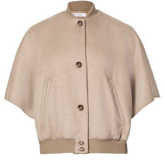 MAX MARA Leticia Beige Cashmere Cape Coat New & Authentic (W