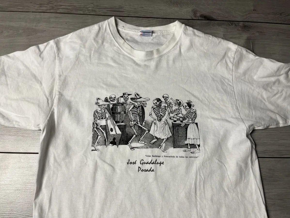 Other Art Jose Guadeloupe Posada Tshirt mexican skulls Size US L / EU 52-54 / 3 - 3 Thumbnail