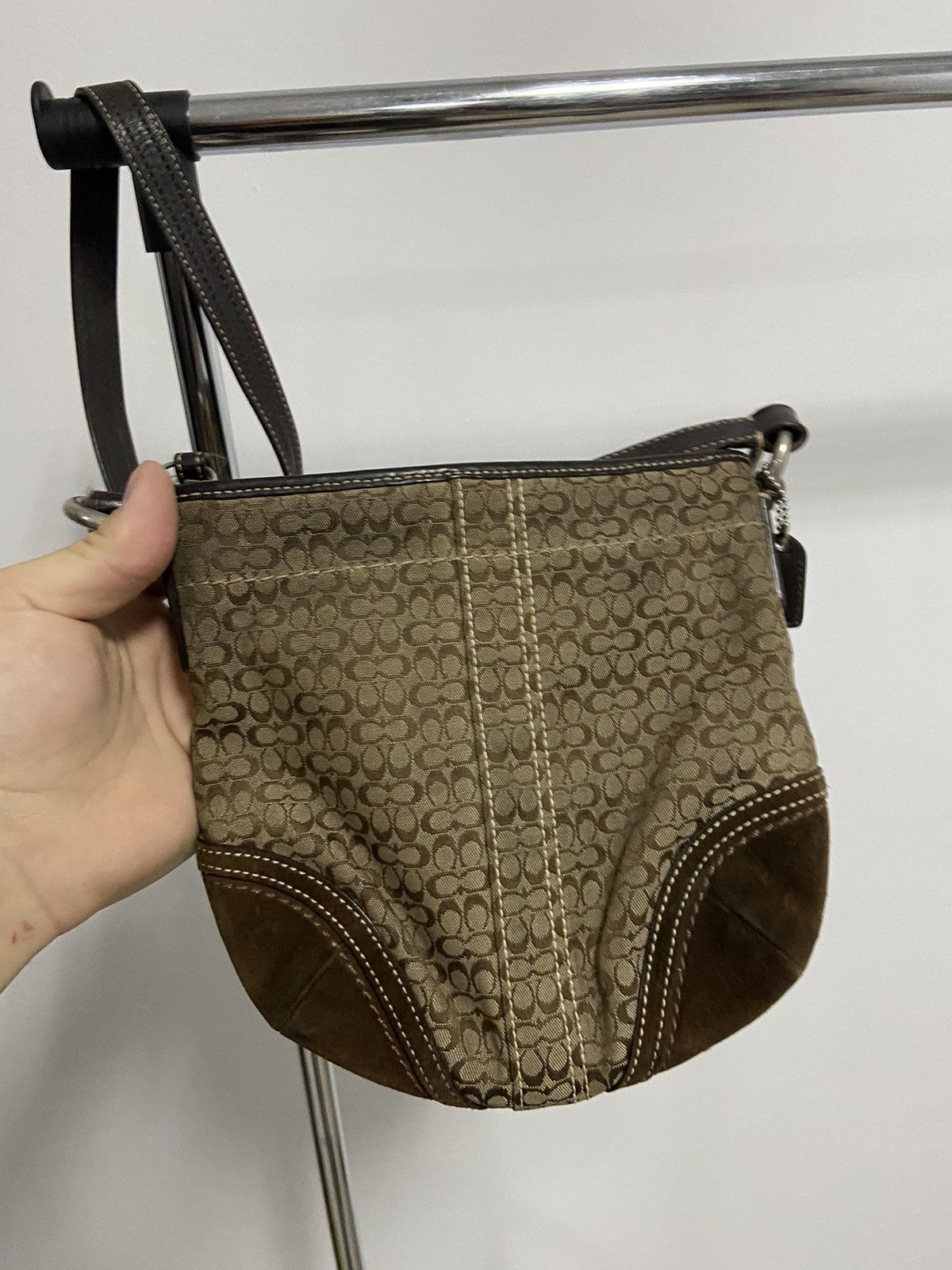Coach × Vintage Coach monogram bag shoulder vintage zip Size ONE SIZE - 3 Thumbnail
