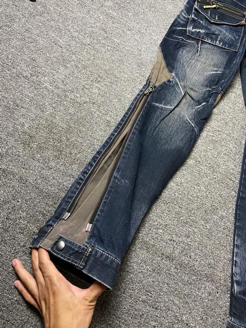 PPFM 🔥 Vintage PPFM Multizipper Bondage Jeans 🔥 (135) Size US 32 / EU 48 - 7 Thumbnail