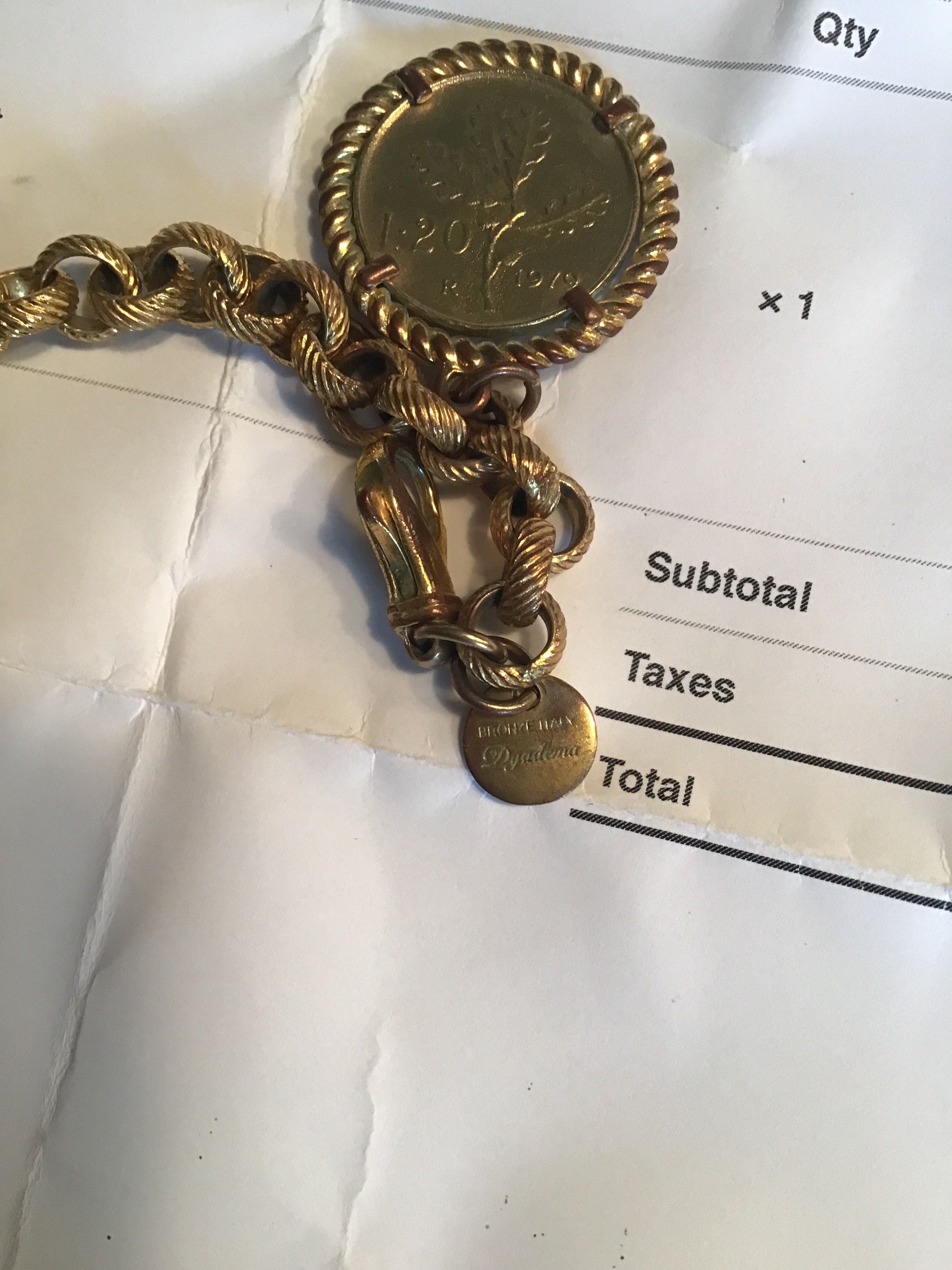 Other Freida Rothman Gold Coin Bracelet Size ONE SIZE - 1 Thumbnail