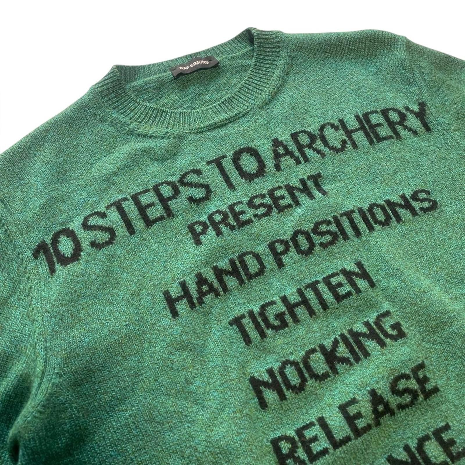 Raf Simons Raf Simons - “10 Steps to Archery” Wool Sweater Size US XS / EU 42 / 0 - 3 Thumbnail
